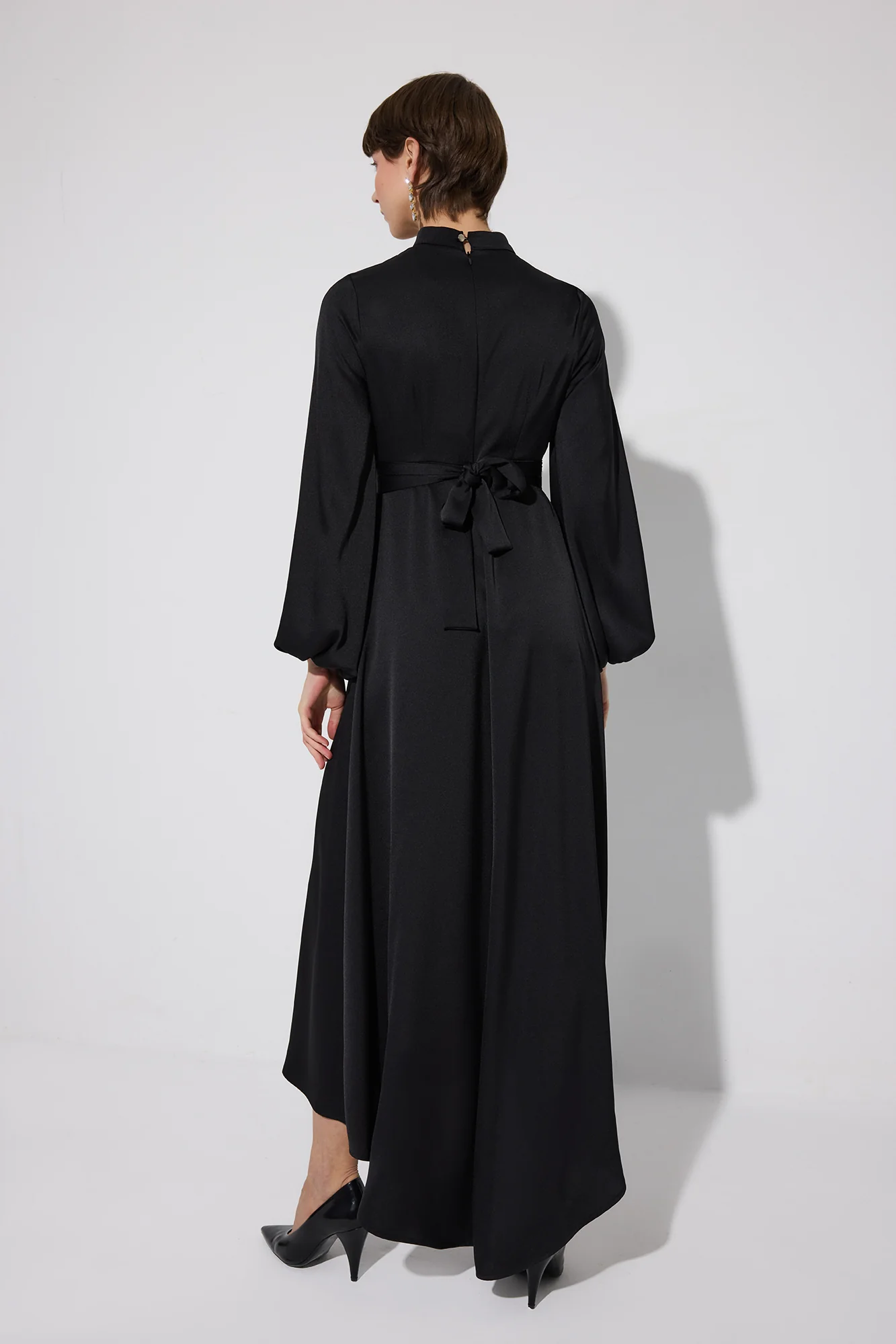DEGAJE COLLARED BELTED DRESS - Image 4