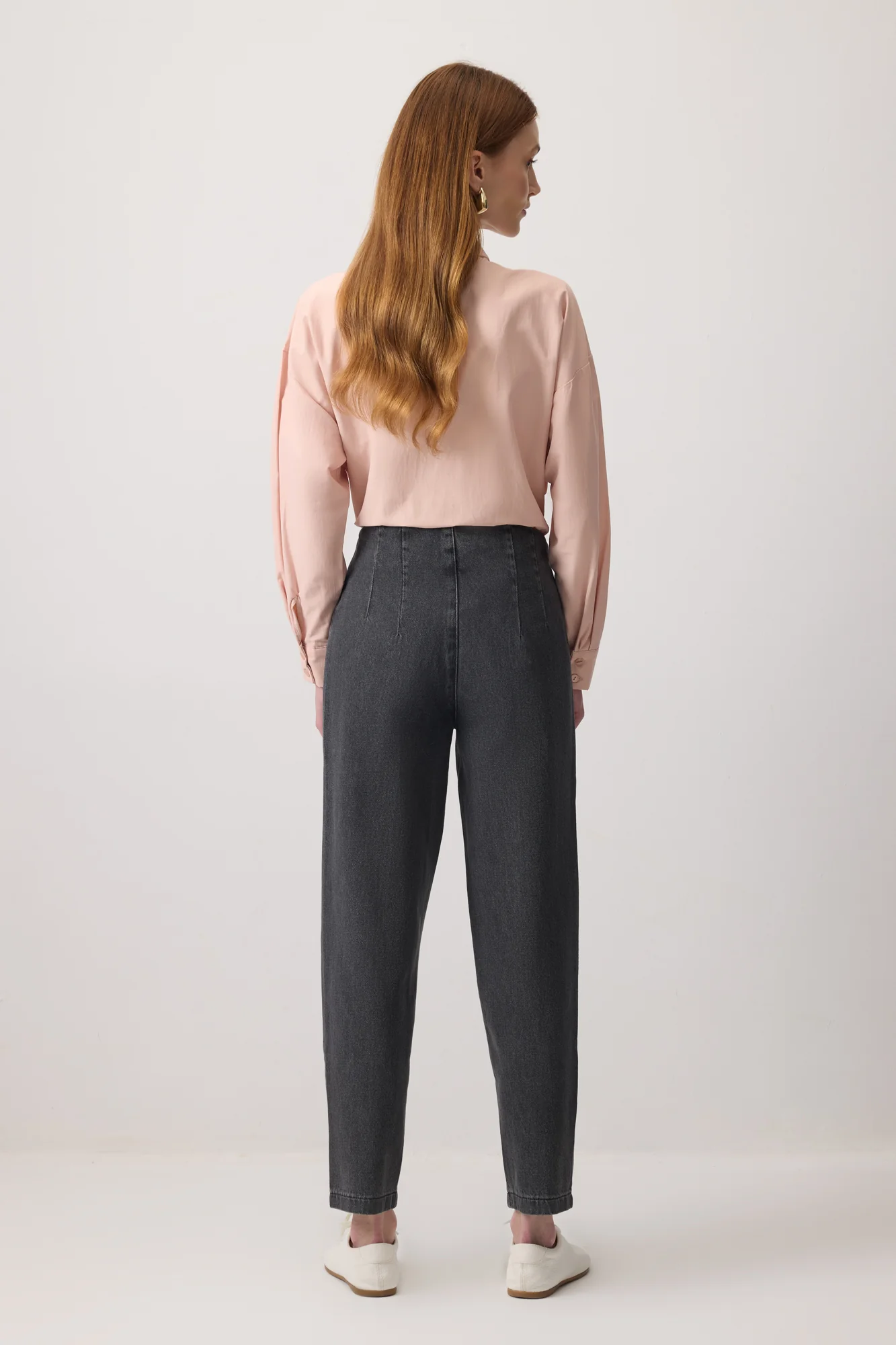 DENIM CARROT TROUSERS - Image 5