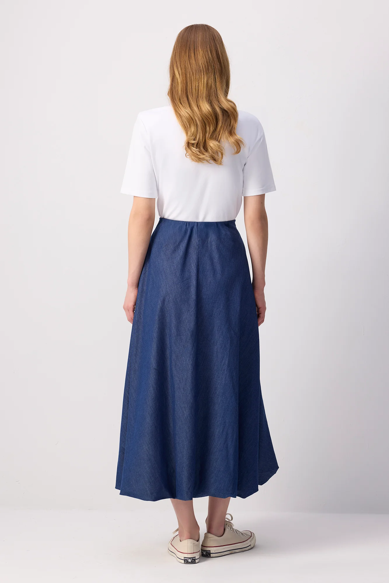 DENIM EFFECTED BALLOON SKIRT - Image 6
