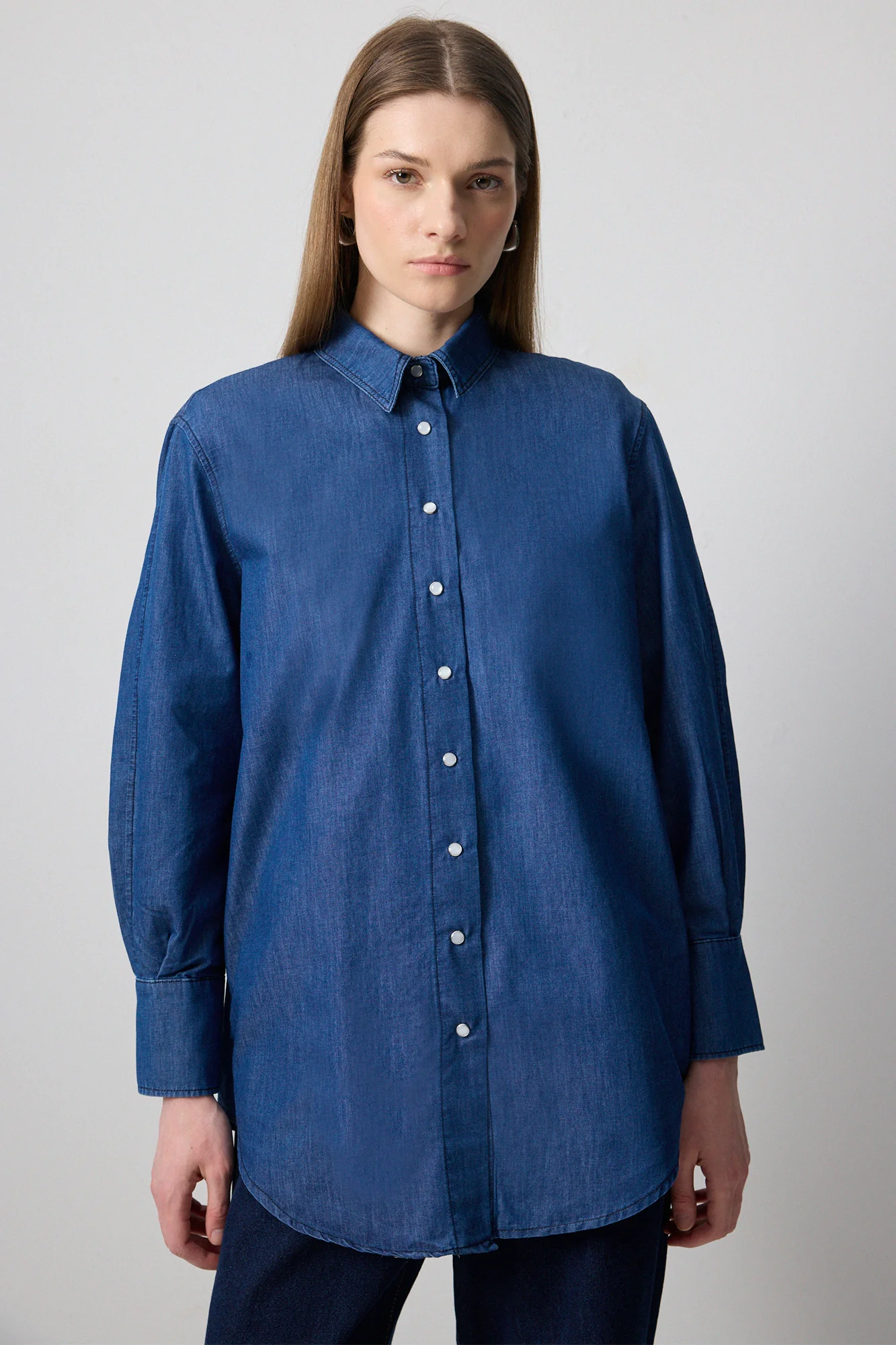 DENIM EFFECTED SHIRT - Image 2