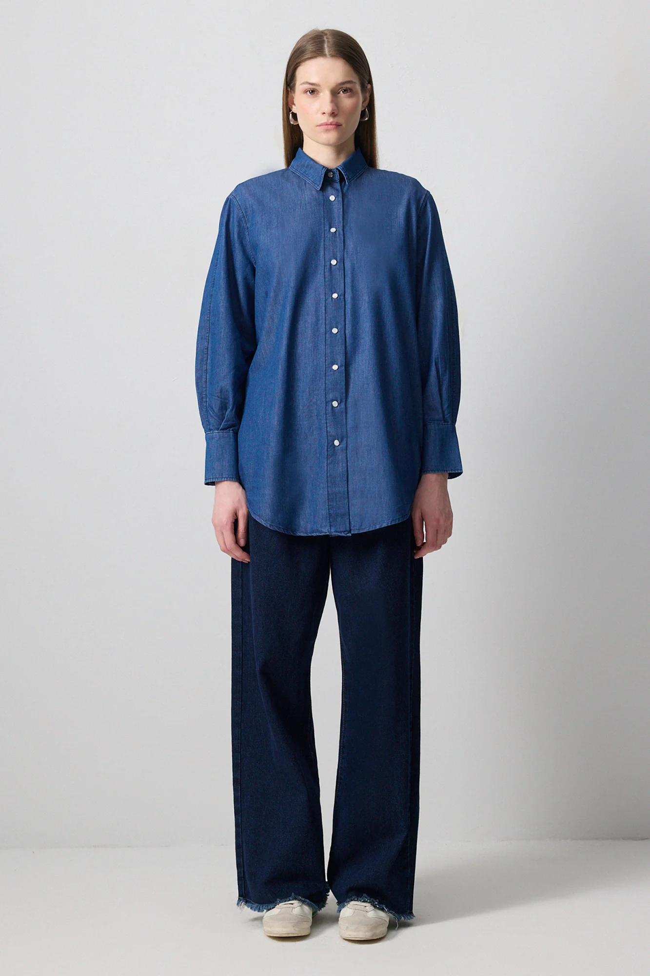 DENIM EFFECTED SHIRT - Image 4