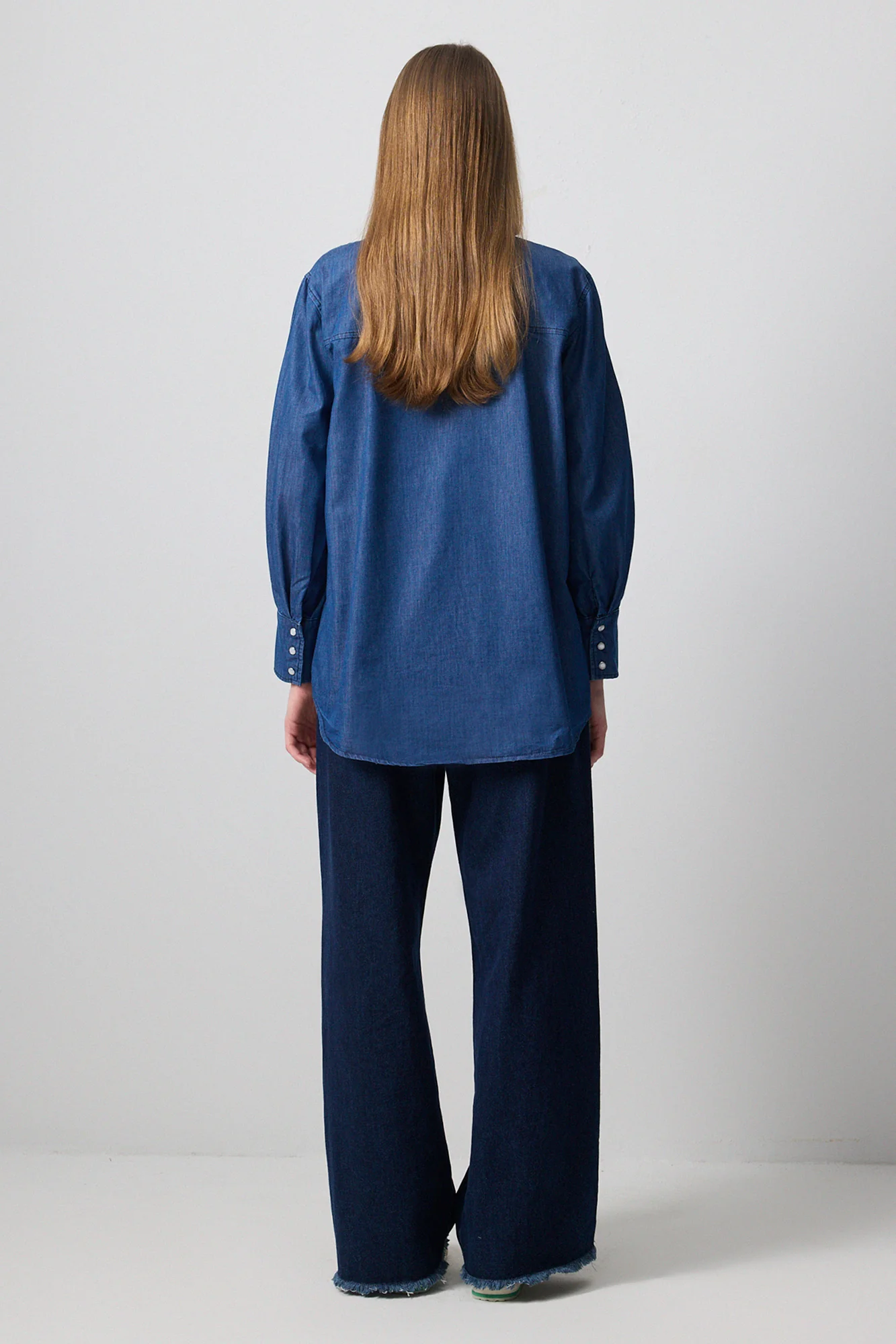 DENIM EFFECTED SHIRT - Image 6