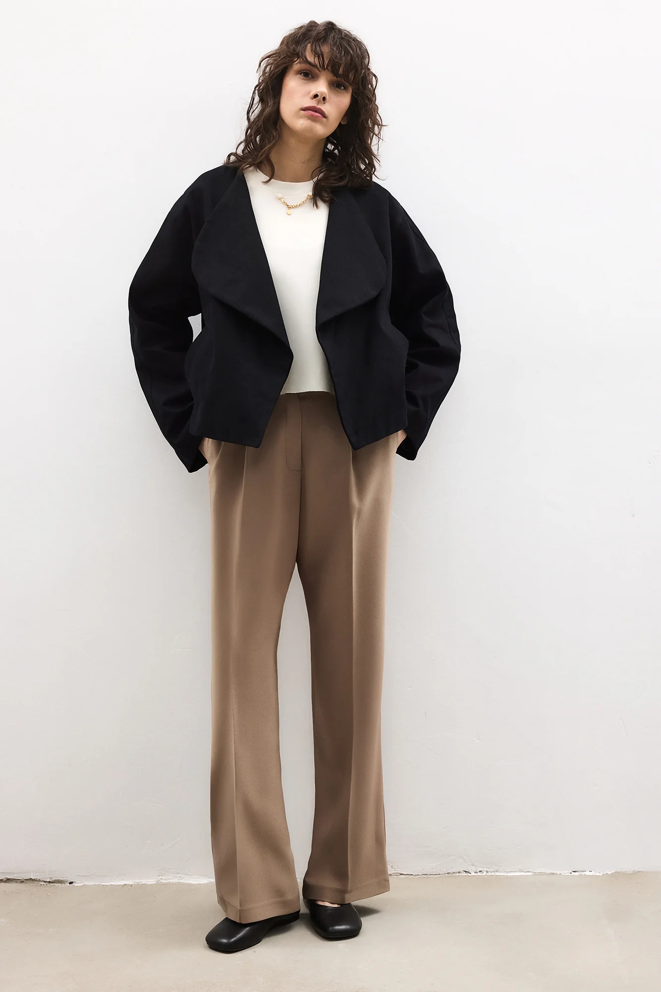 DOUBLE-BREASTED SHORT JACKET - Image 3