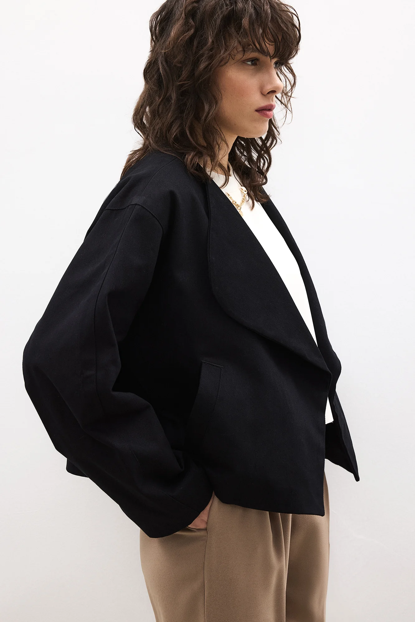 DOUBLE-BREASTED SHORT JACKET - Image 5