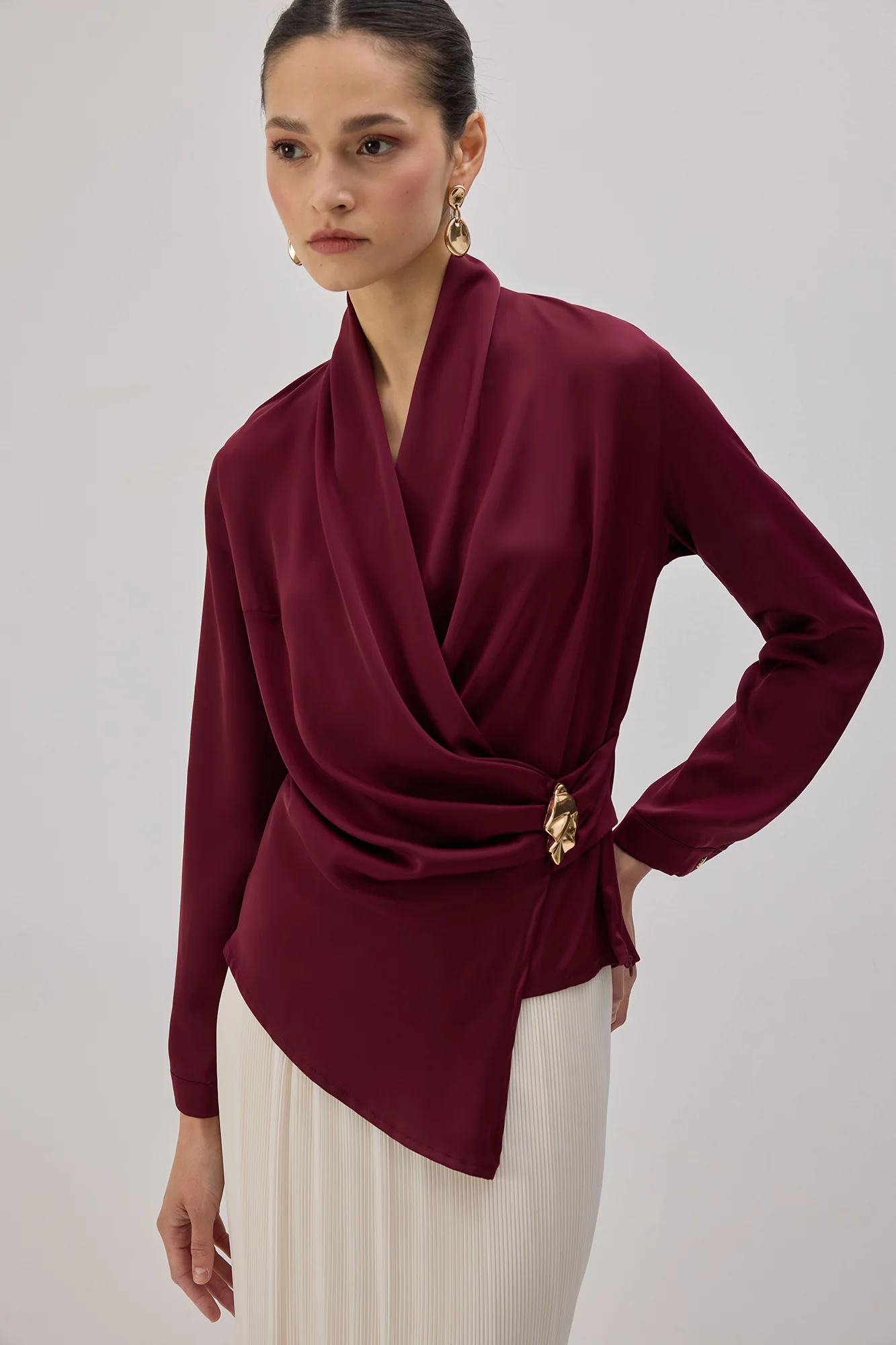 DRAPED BLOUSE - Image 2