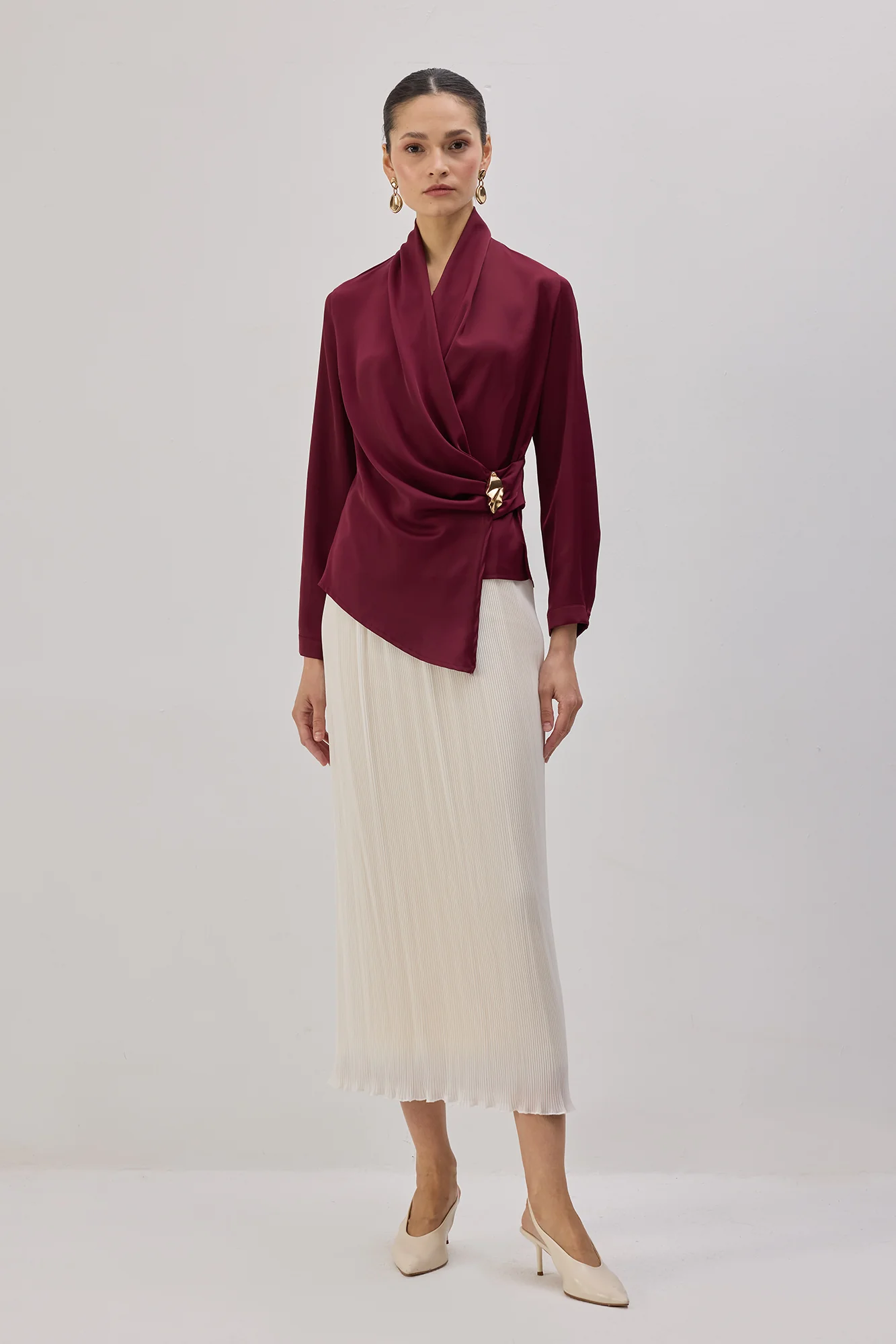 DRAPED BLOUSE - Image 3