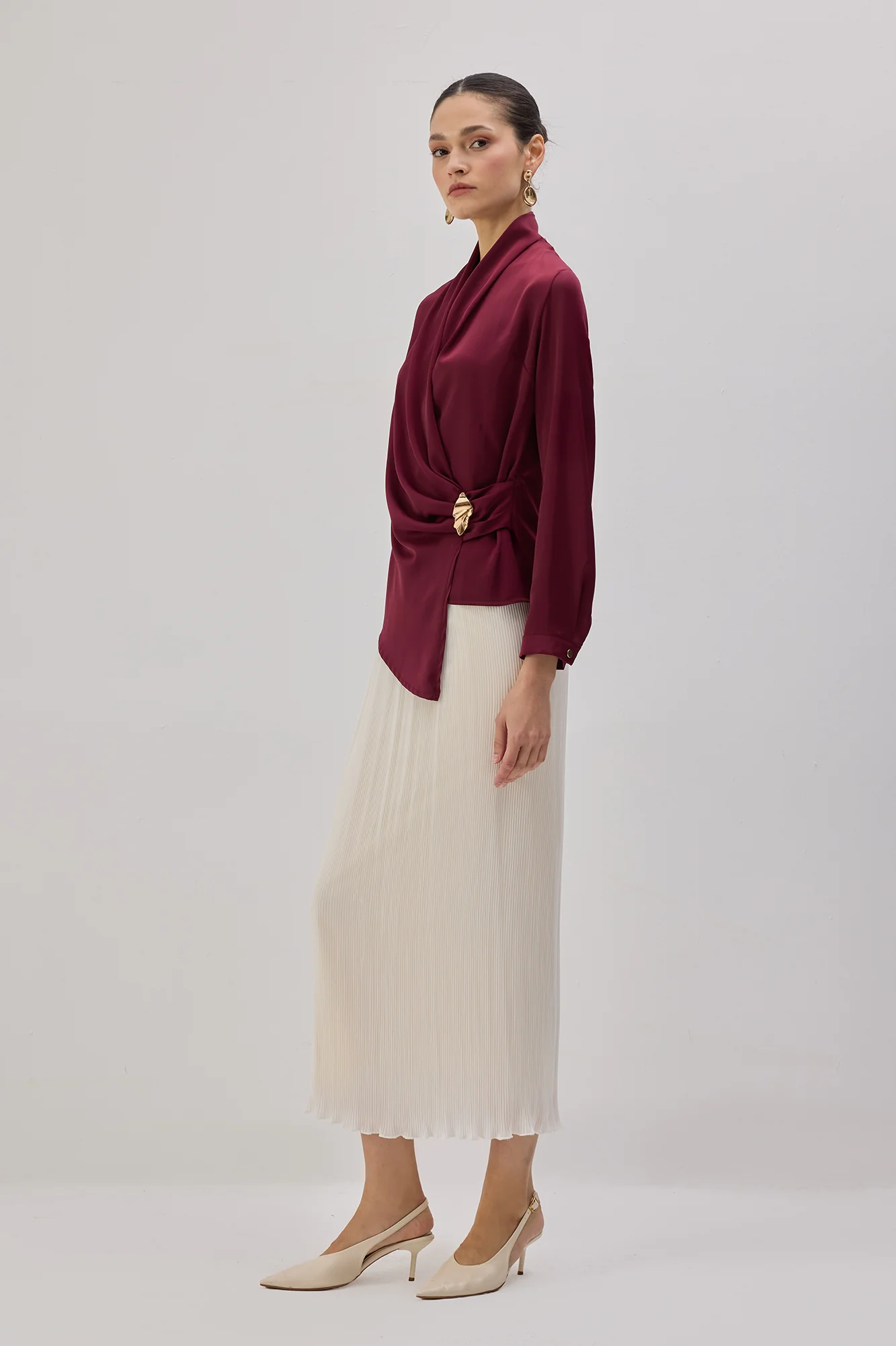 DRAPED BLOUSE - Image 4