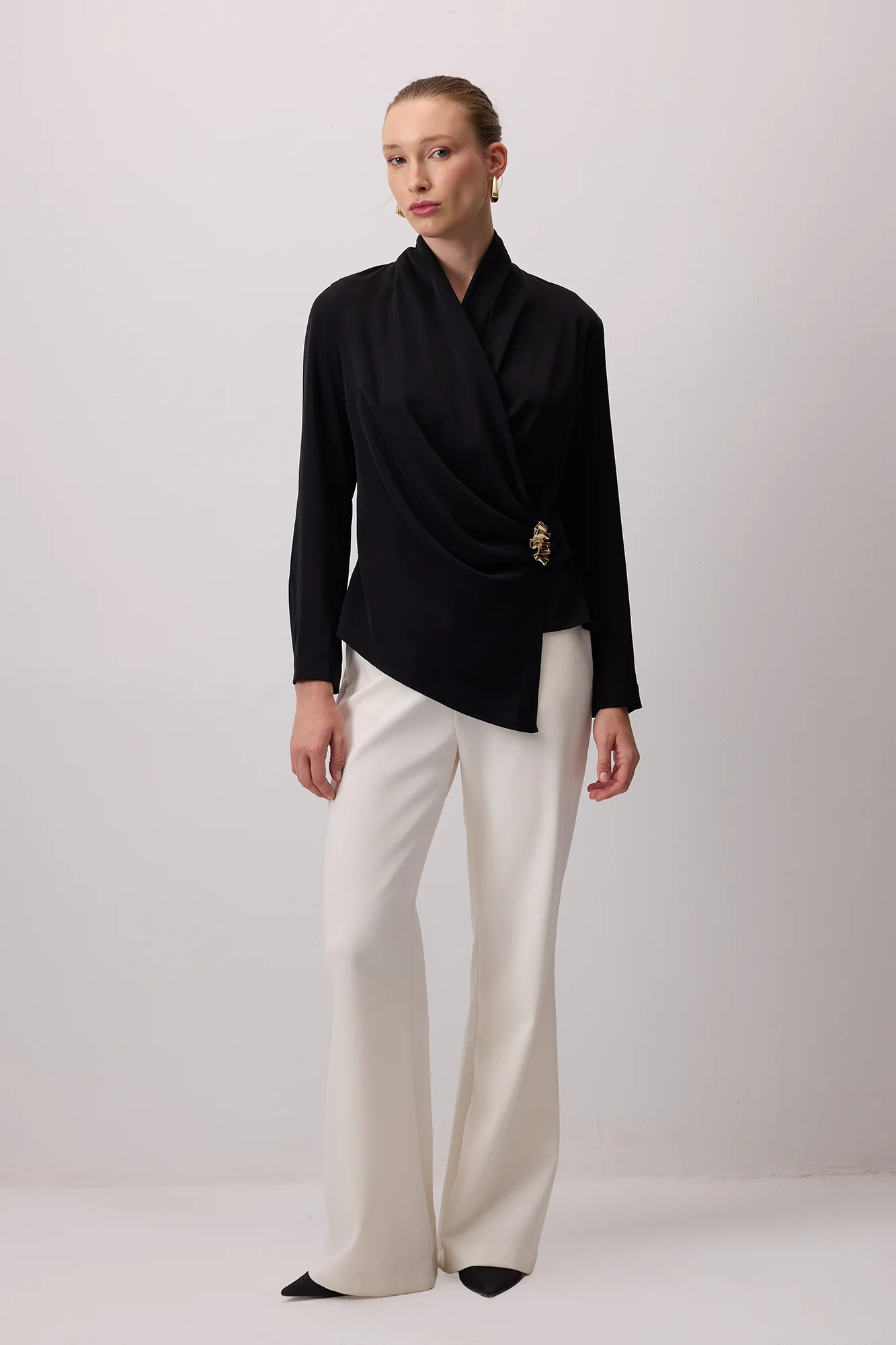 DRAPED BLOUSE
