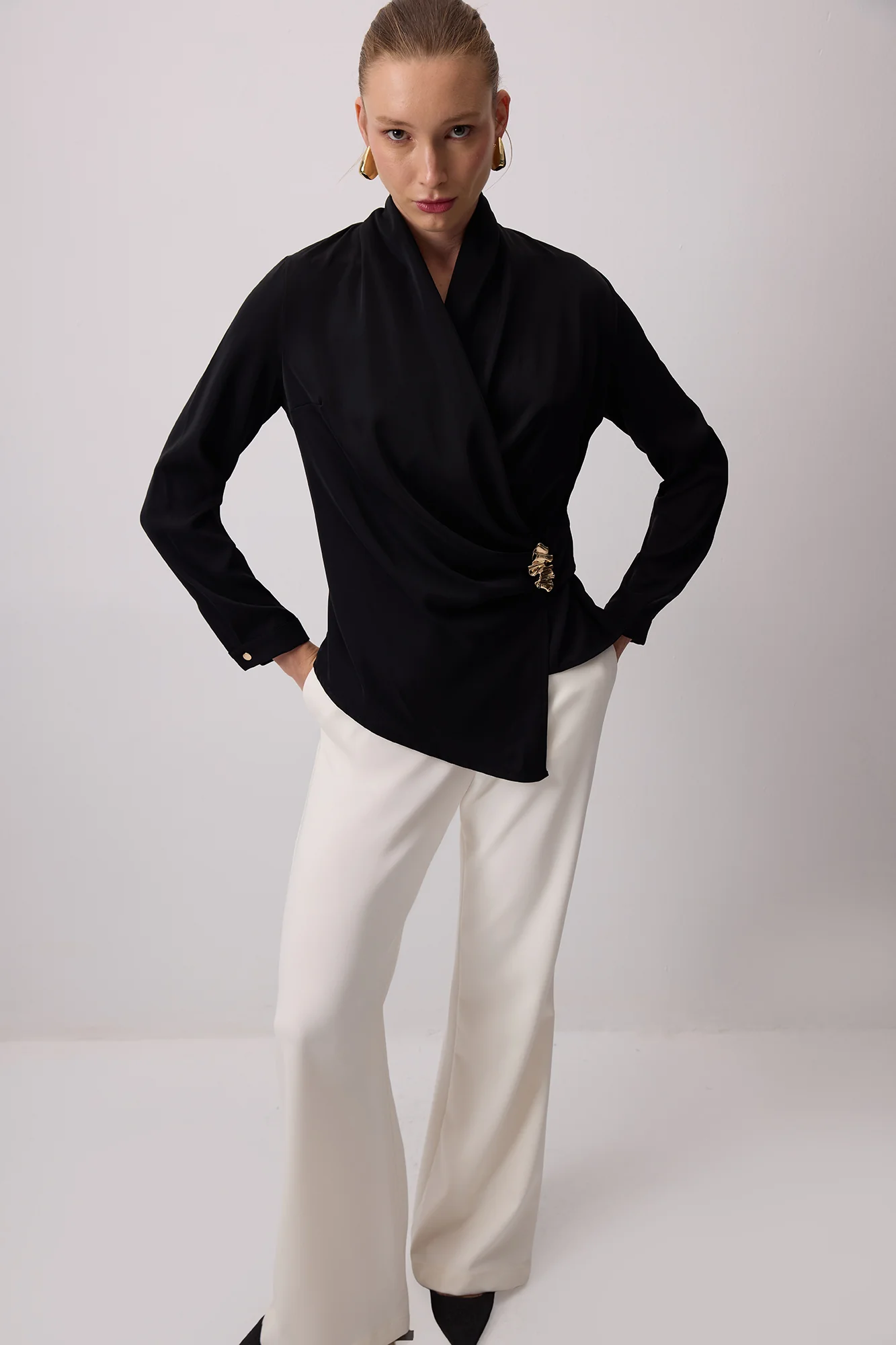 DRAPED BLOUSE - Image 2
