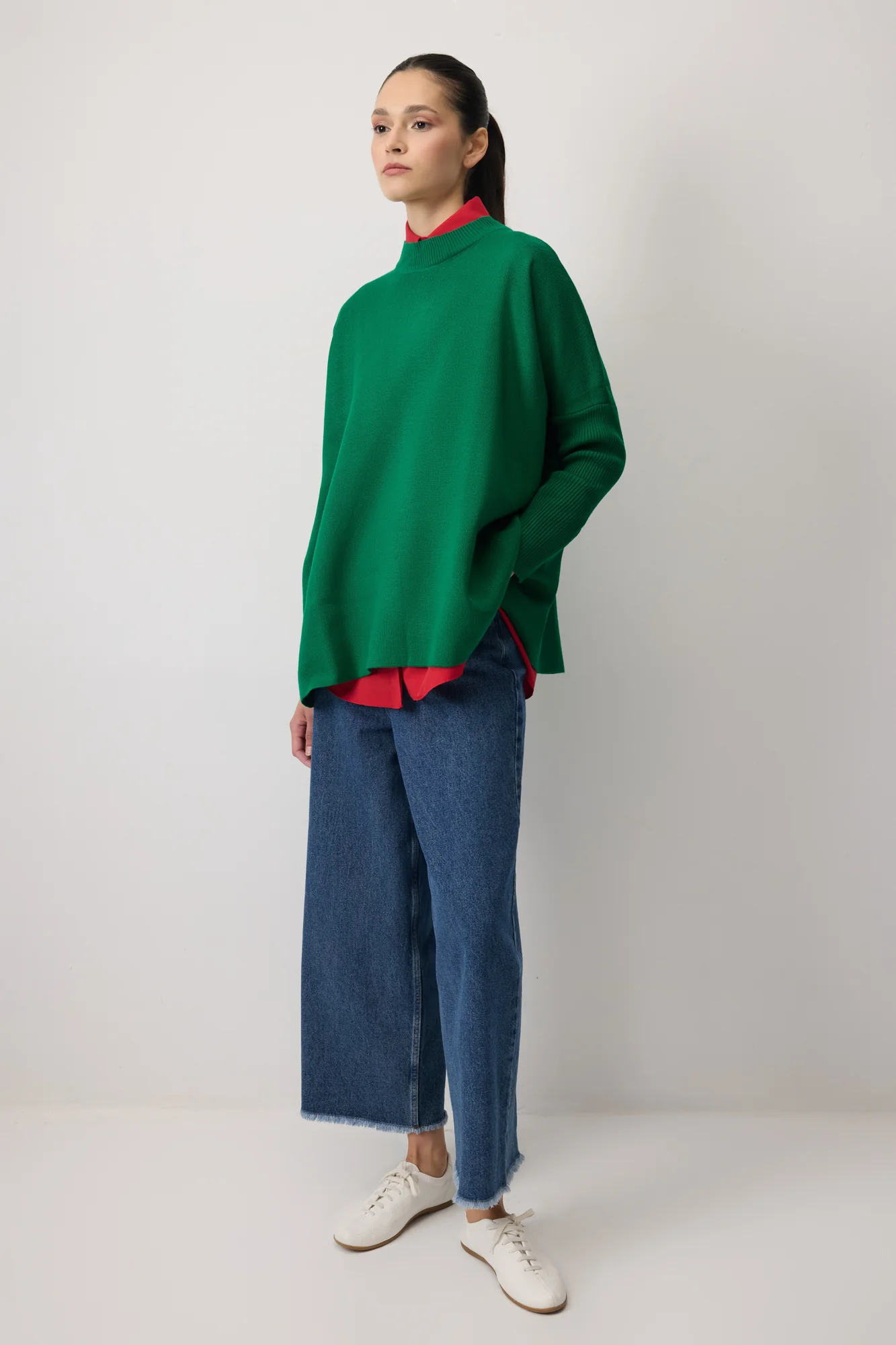 DROP SHOULDER KNIT TUNIC - Image 3