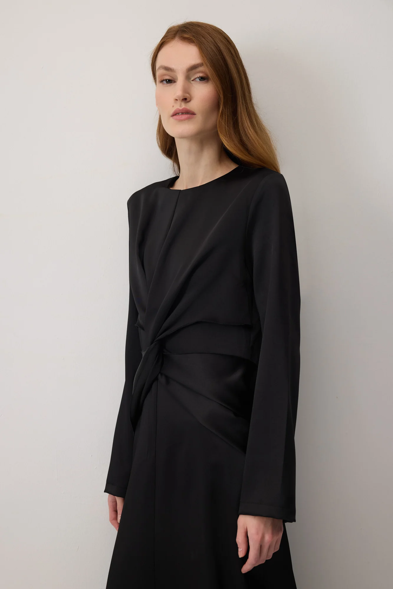 DROPED SATIN DRESS - Image 3