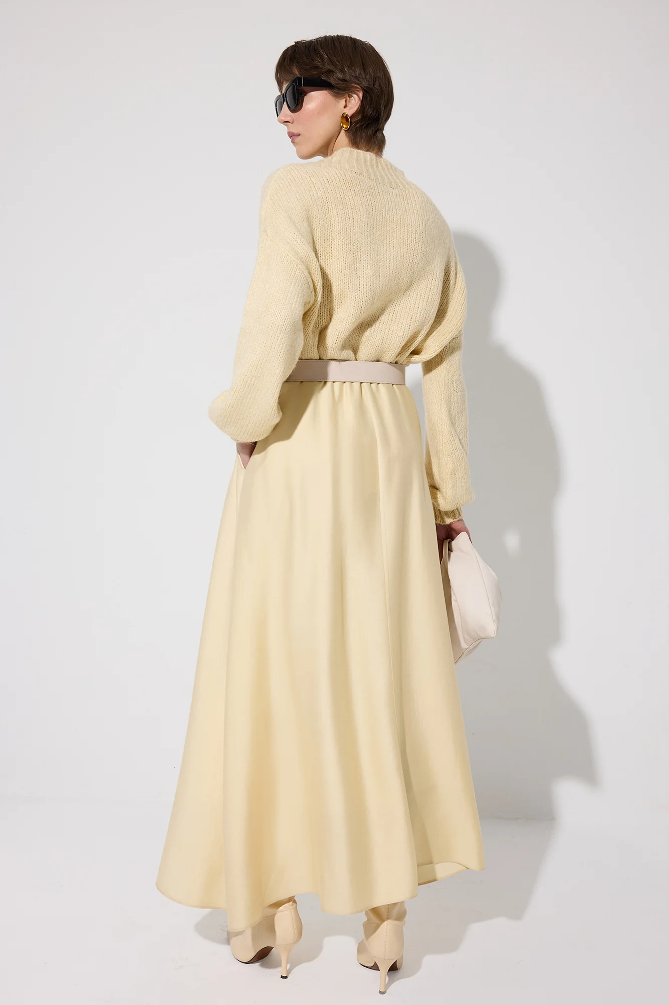 SPECIAL TEXTURED SKIRT WITH ELASTIC WAISTBAND - Image 5