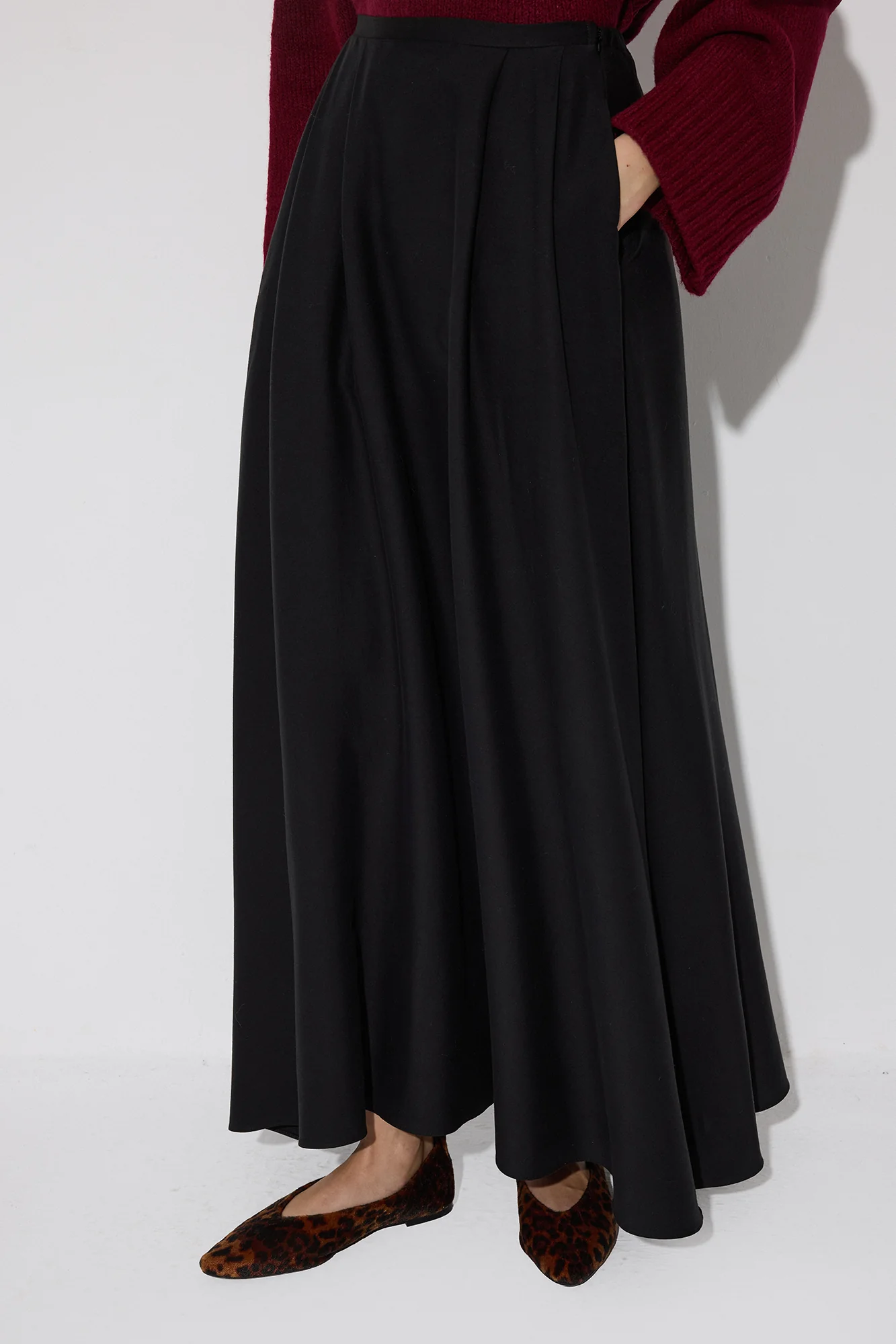 SPECIAL TEXTURED SKIRT WITH ELASTIC WAISTBAND - Image 3