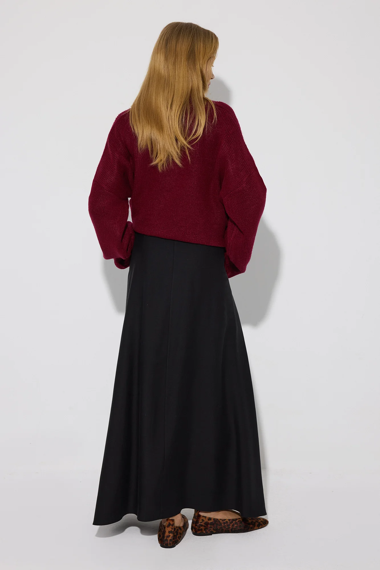 SPECIAL TEXTURED SKIRT WITH ELASTIC WAISTBAND - Image 5