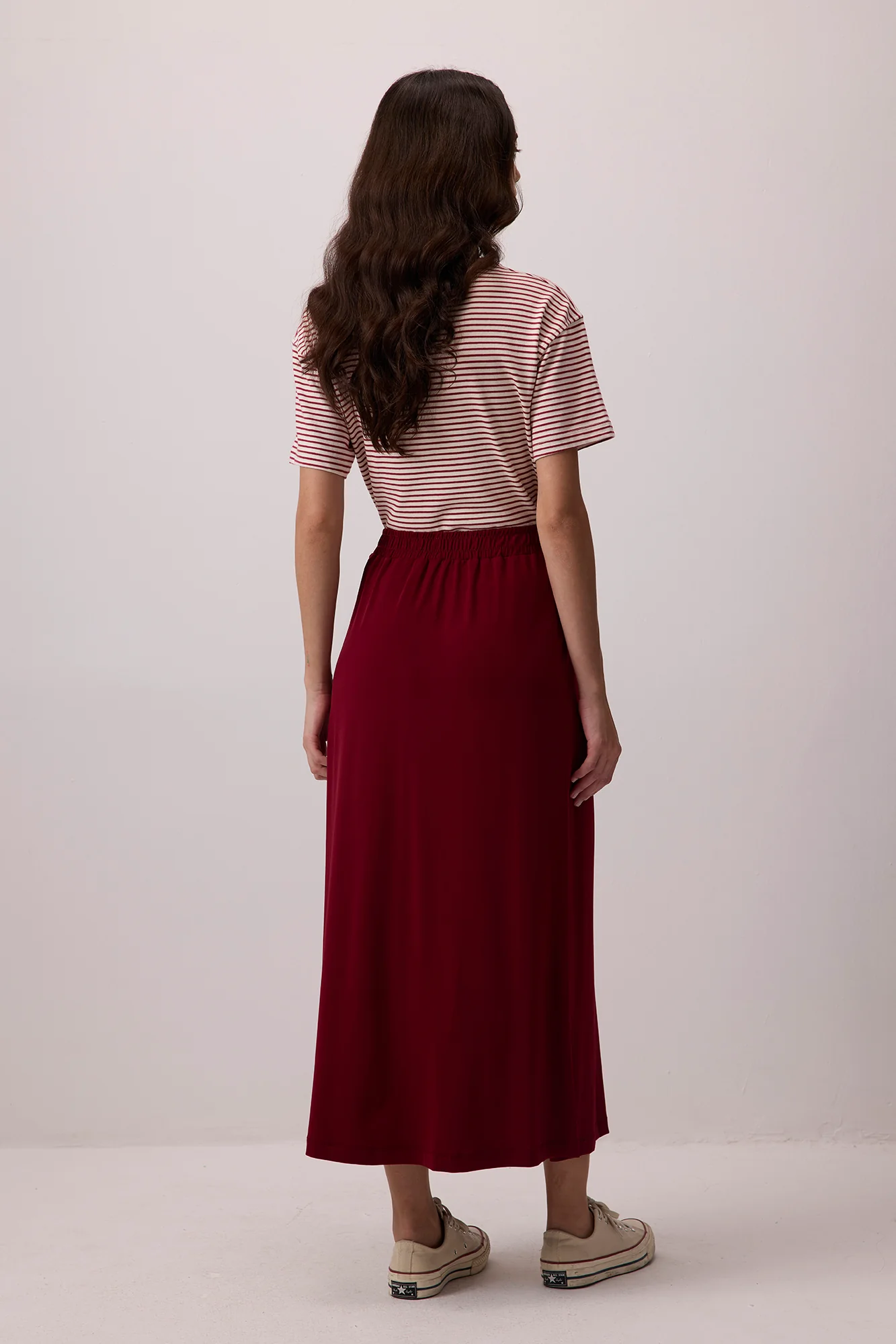 ELASTIC WAISTED BASIC SKIRT - Image 5