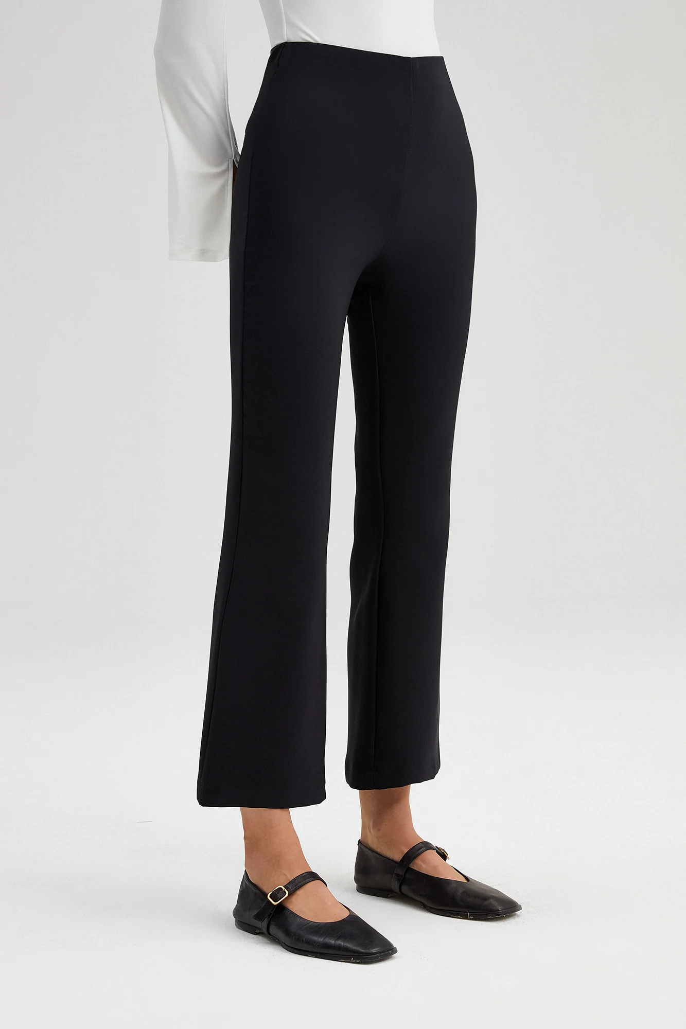 ELASTIC WAISTED CREPE TROUSERS - Image 3