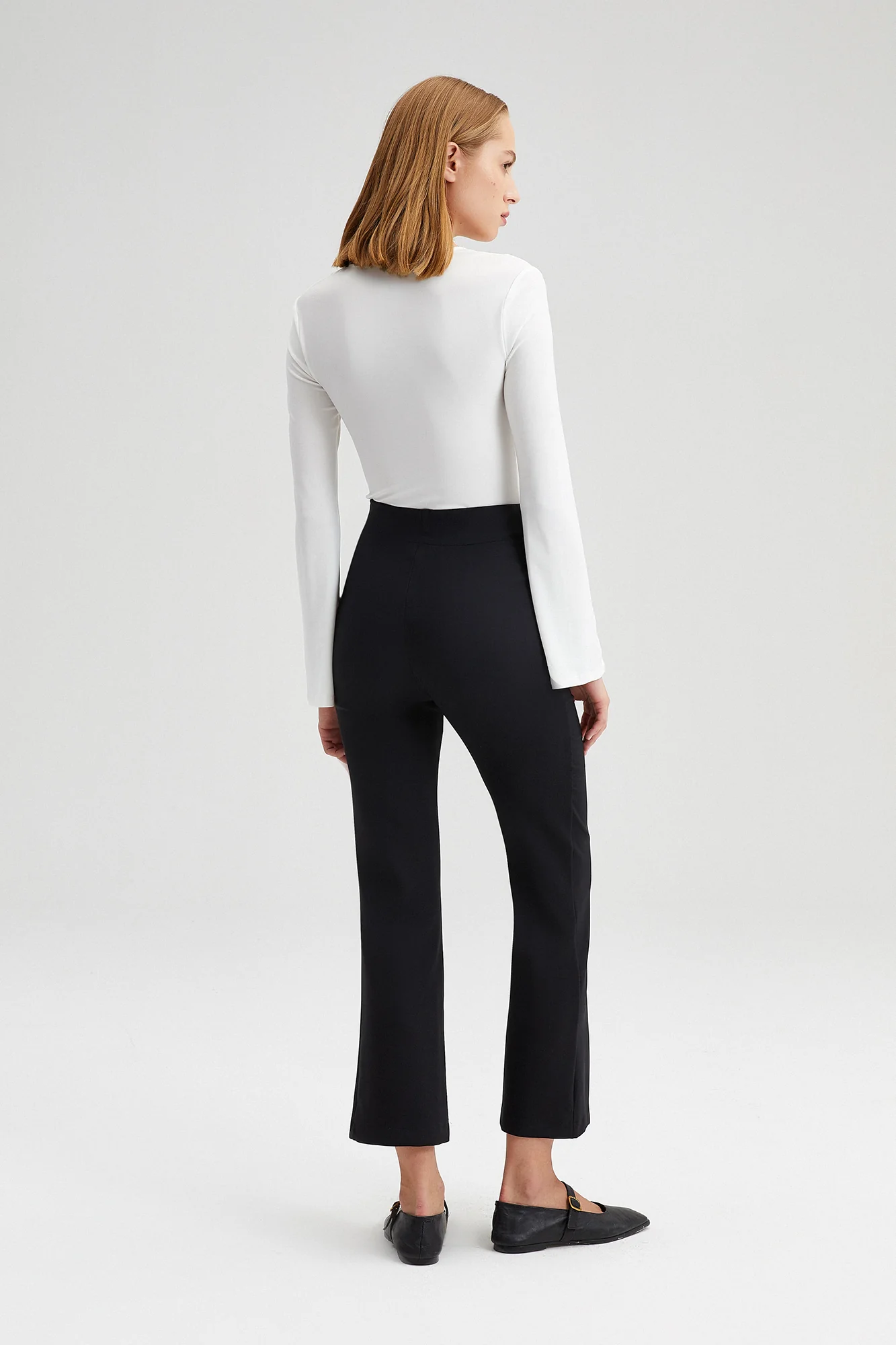 ELASTIC WAISTED CREPE TROUSERS - Image 4