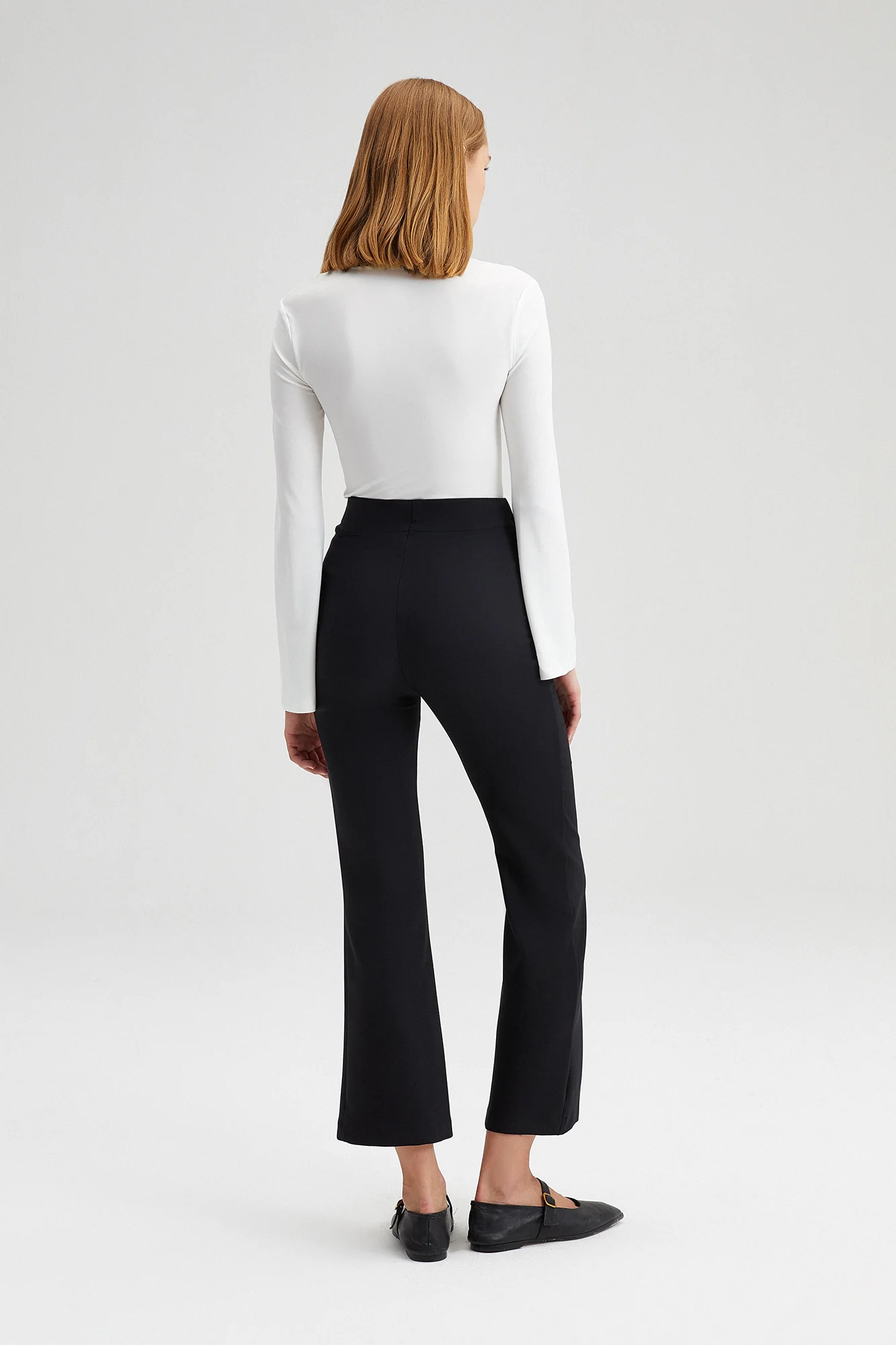 ELASTIC WAISTED CREPE TROUSERS - Image 5