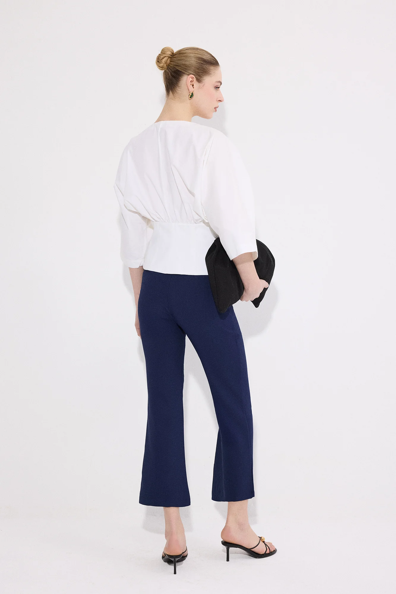 ELASTIC WAISTED CREPE TROUSERS - Image 5