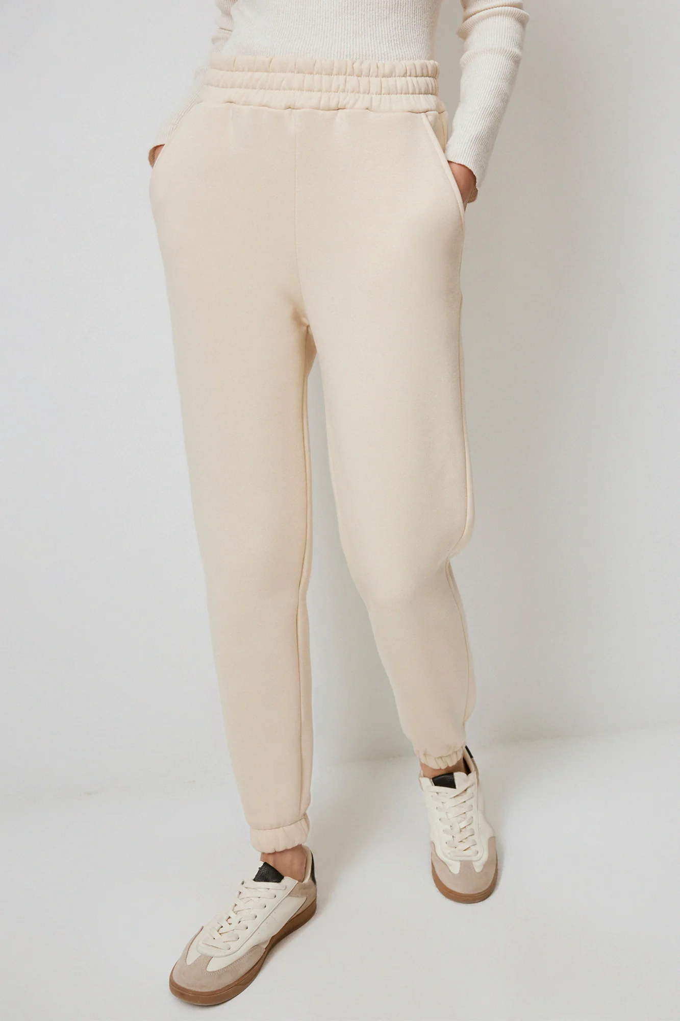 %100 COTTON CHARGED KNITTED TROUSERSS - Image 3