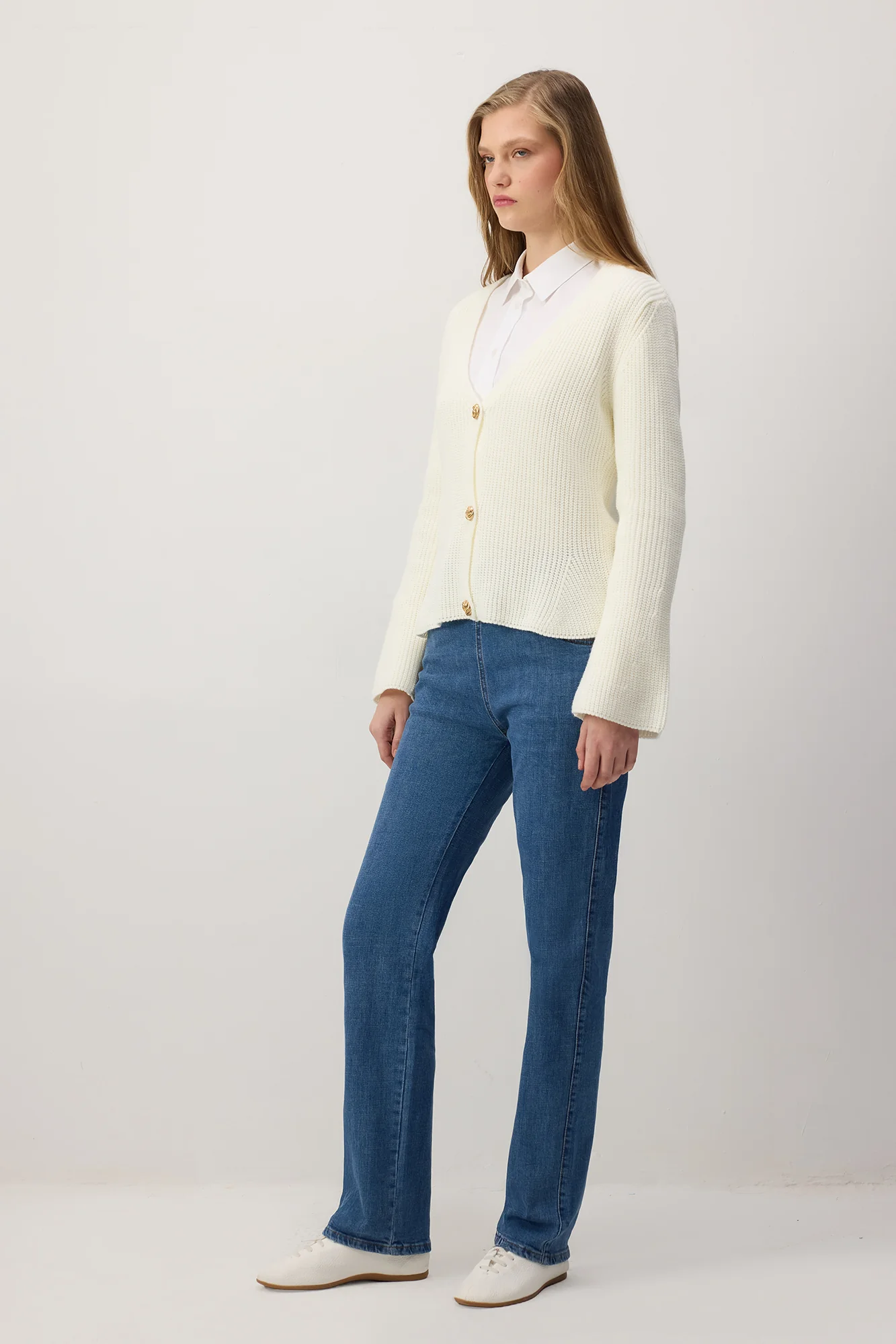 ELASTICATED WAIST DENIM TROUSERS - Image 5