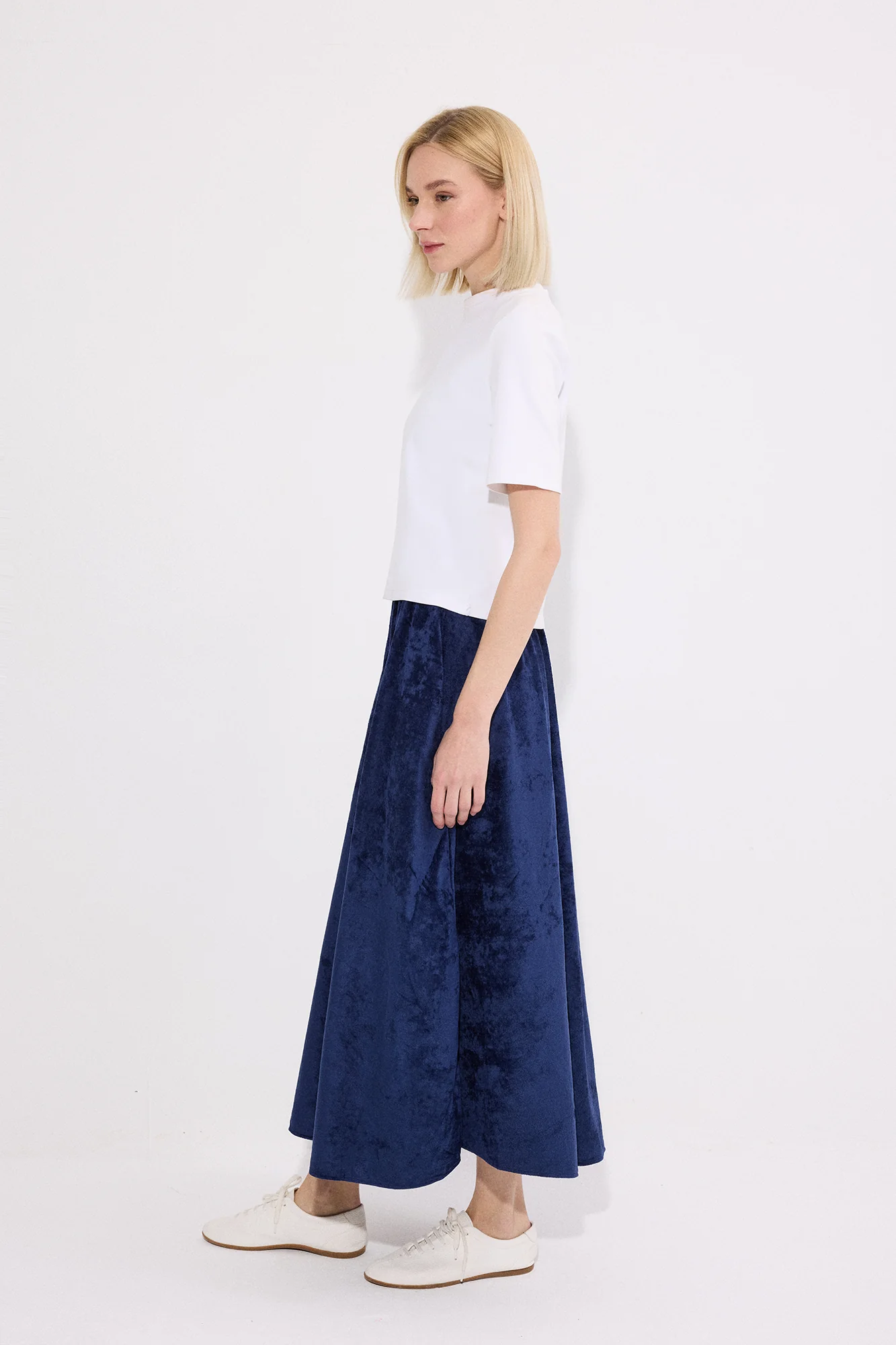 ELASTICATED WAIST SUEDE SKIRT - Image 4