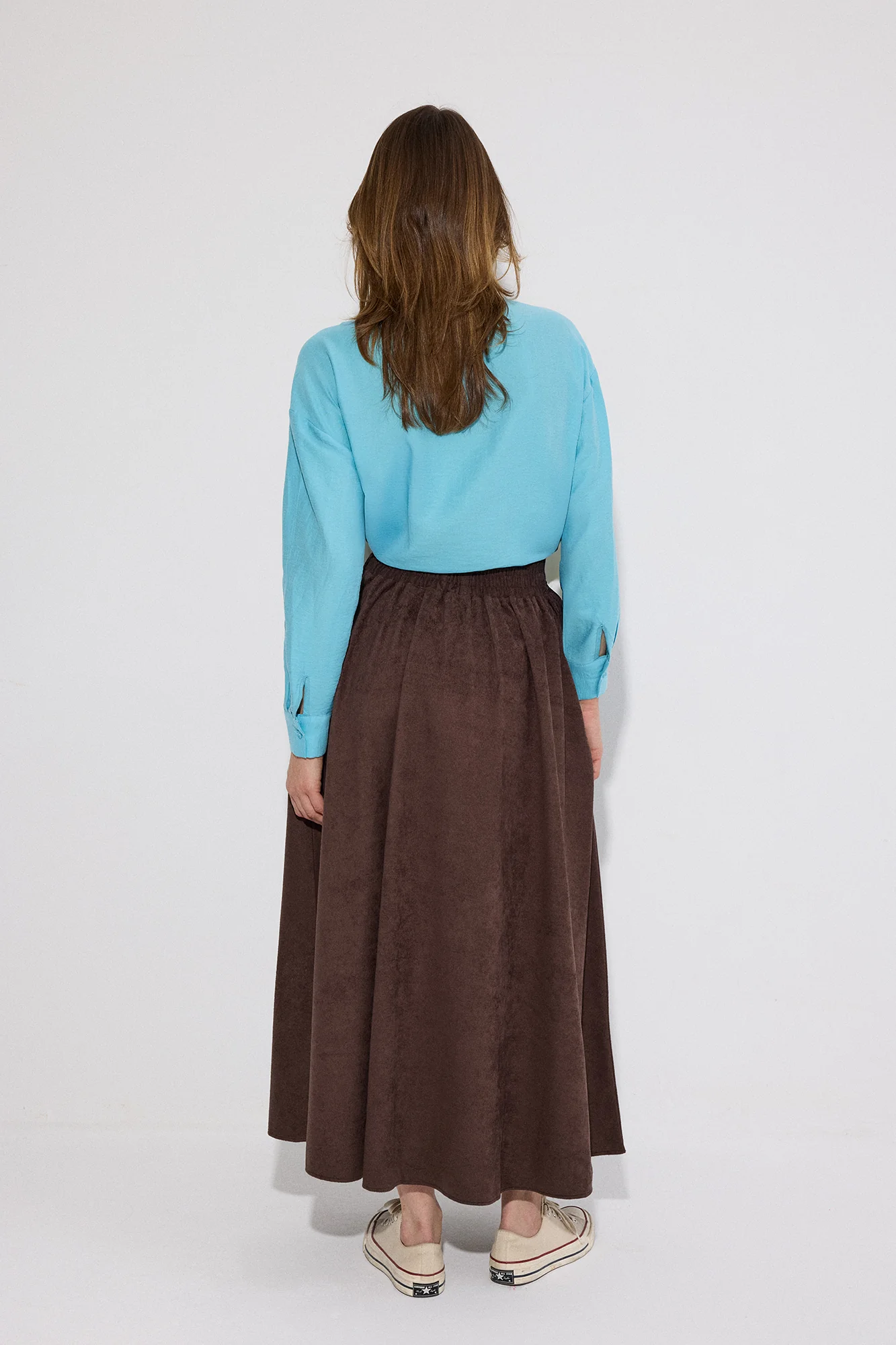 ELASTICATED WAIST SUEDE SKIRT - Image 5