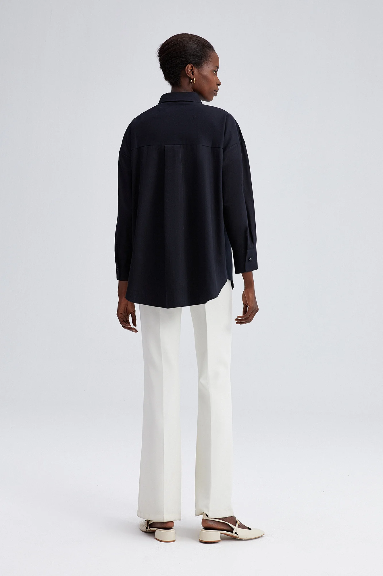 EMBROIDERED FRONT OVERSIZED SHIRT - Image 5