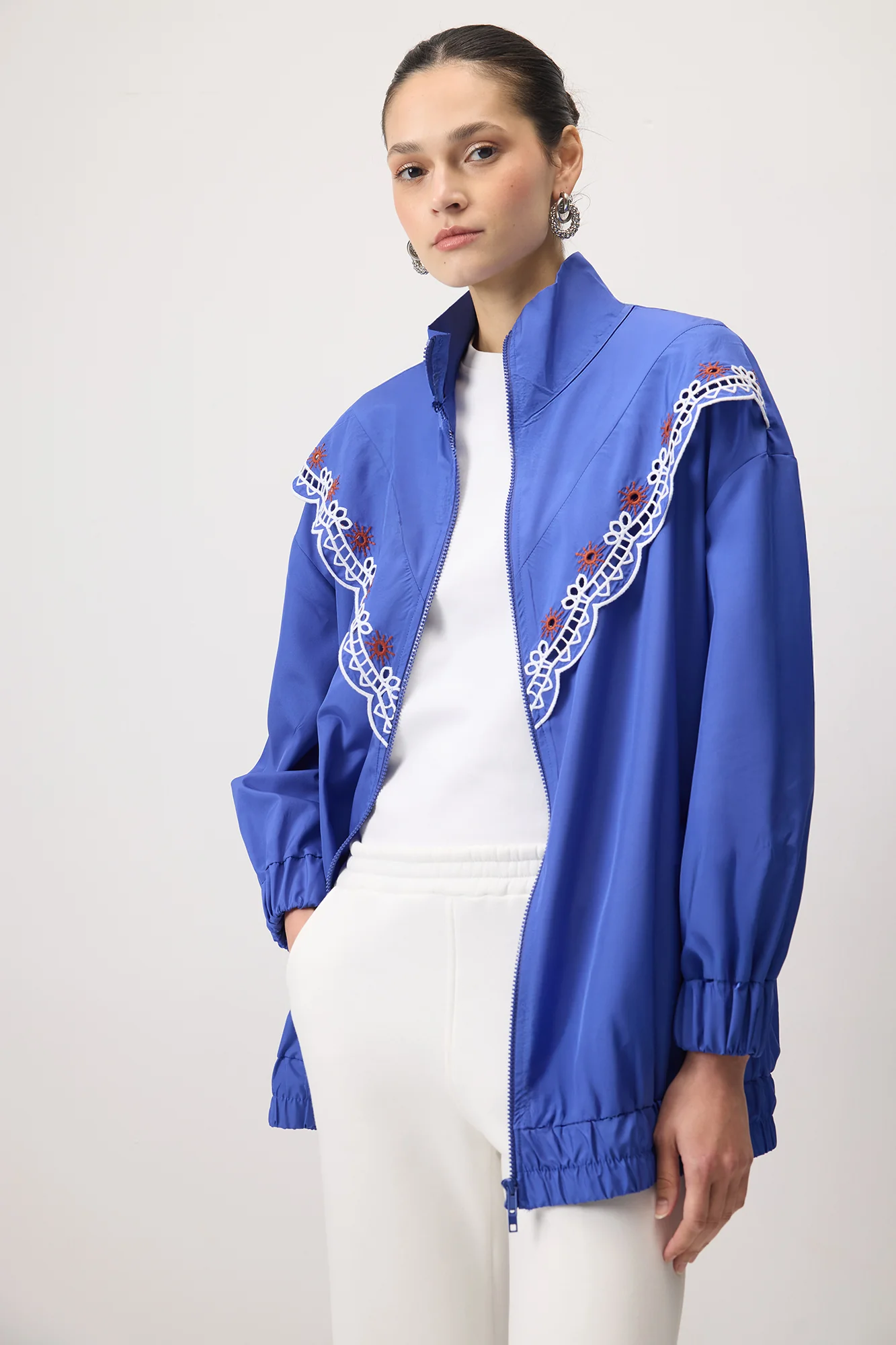 EMBROIDERED RAIN JACKET - Image 3