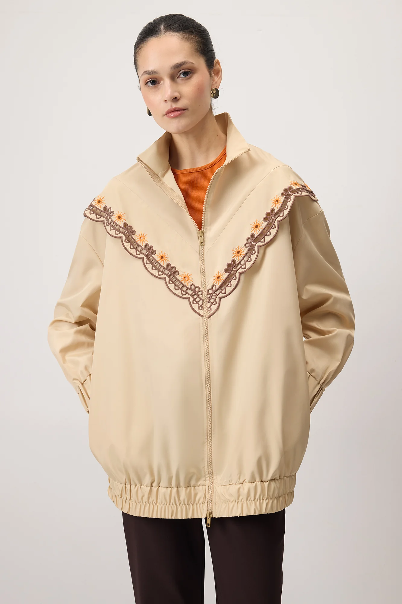 EMBROIDERED RAIN JACKET - Image 3