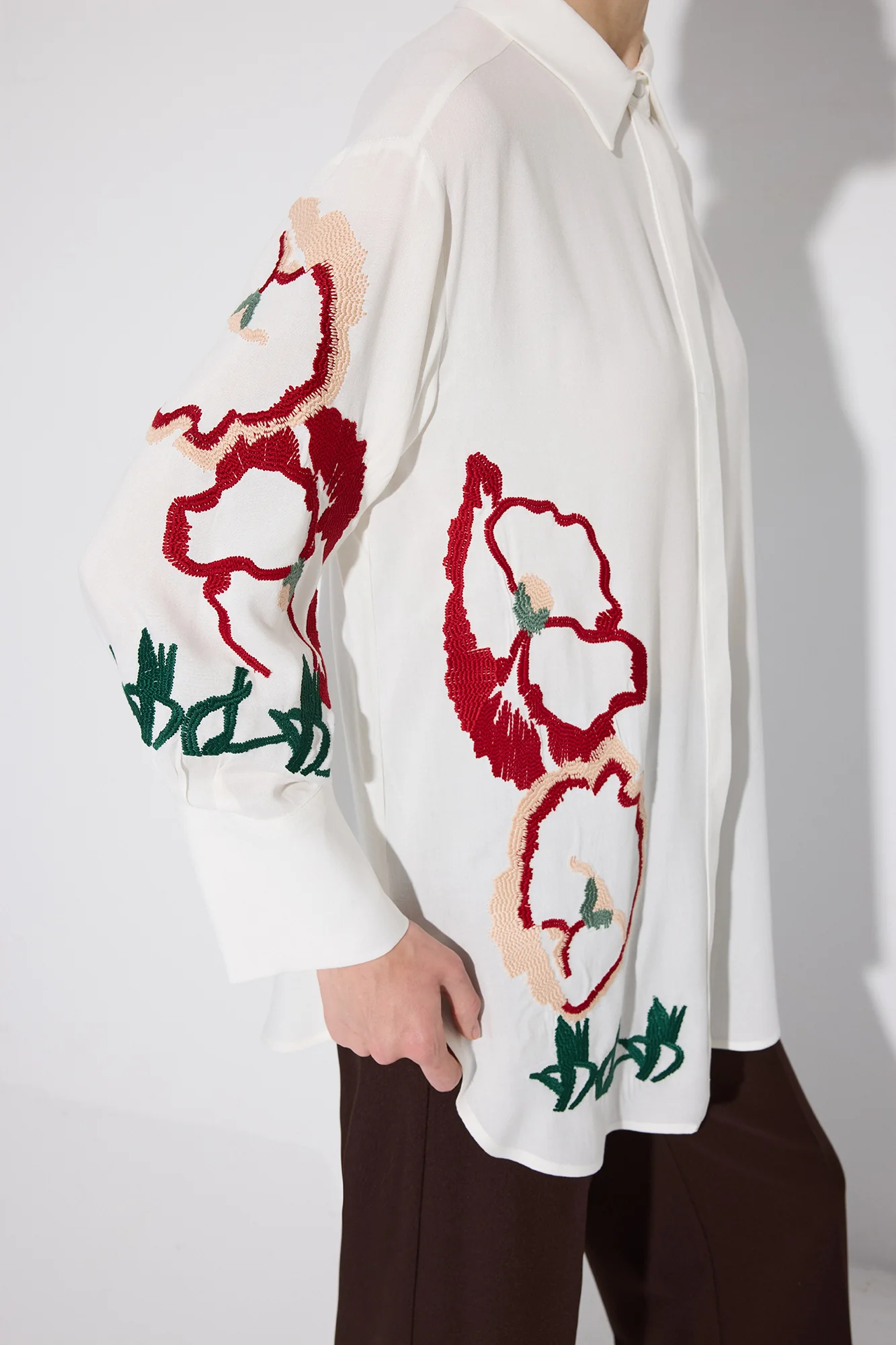 EMBROIDERED VISCONE SHIRT - Image 4