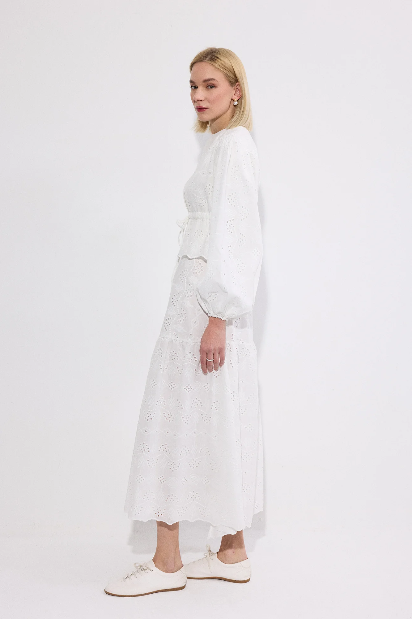 EMBROIDERIED JACKET SKIRT SET - Image 3
