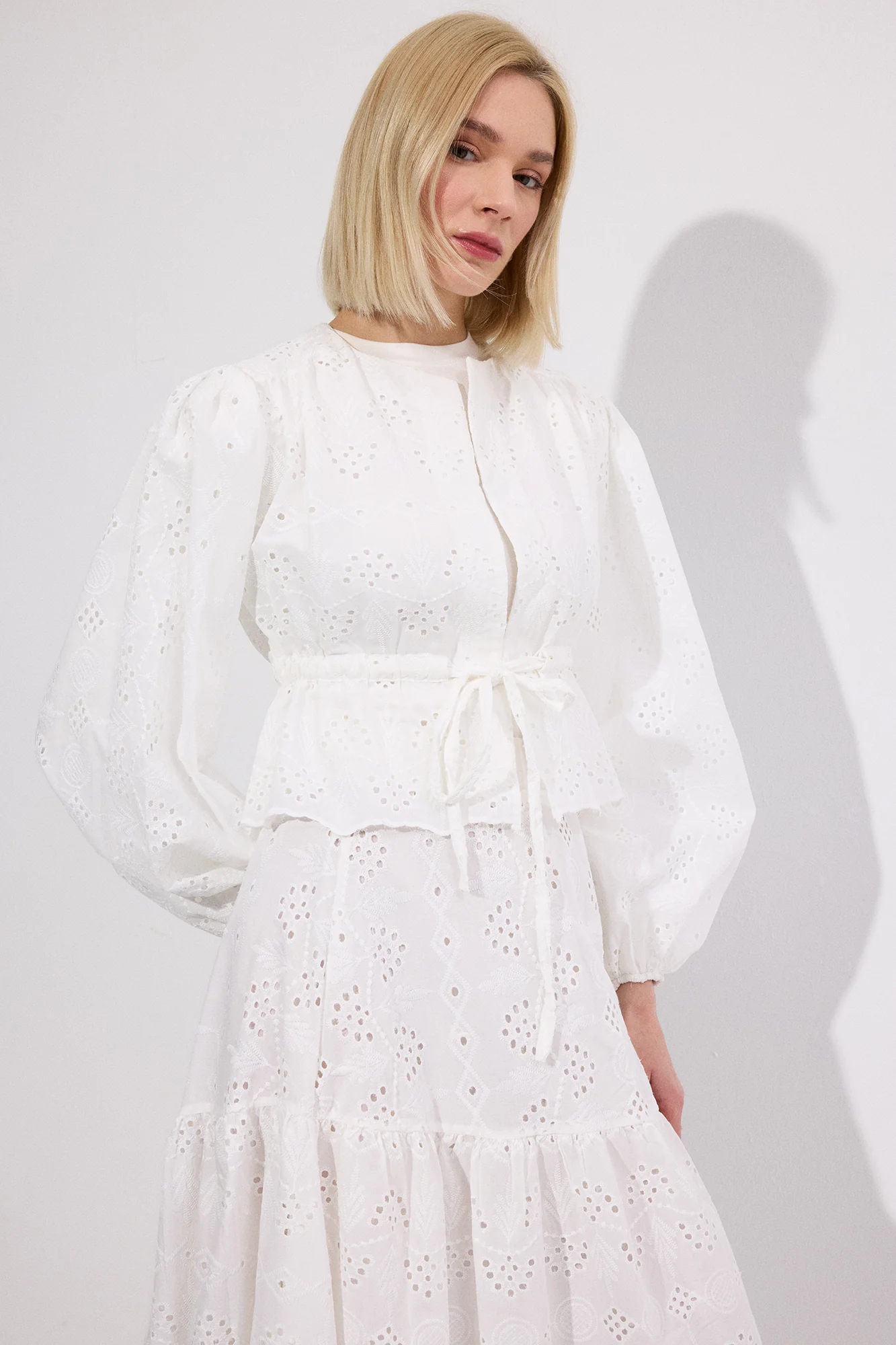 EMBROIDERIED JACKET SKIRT SET - Image 4