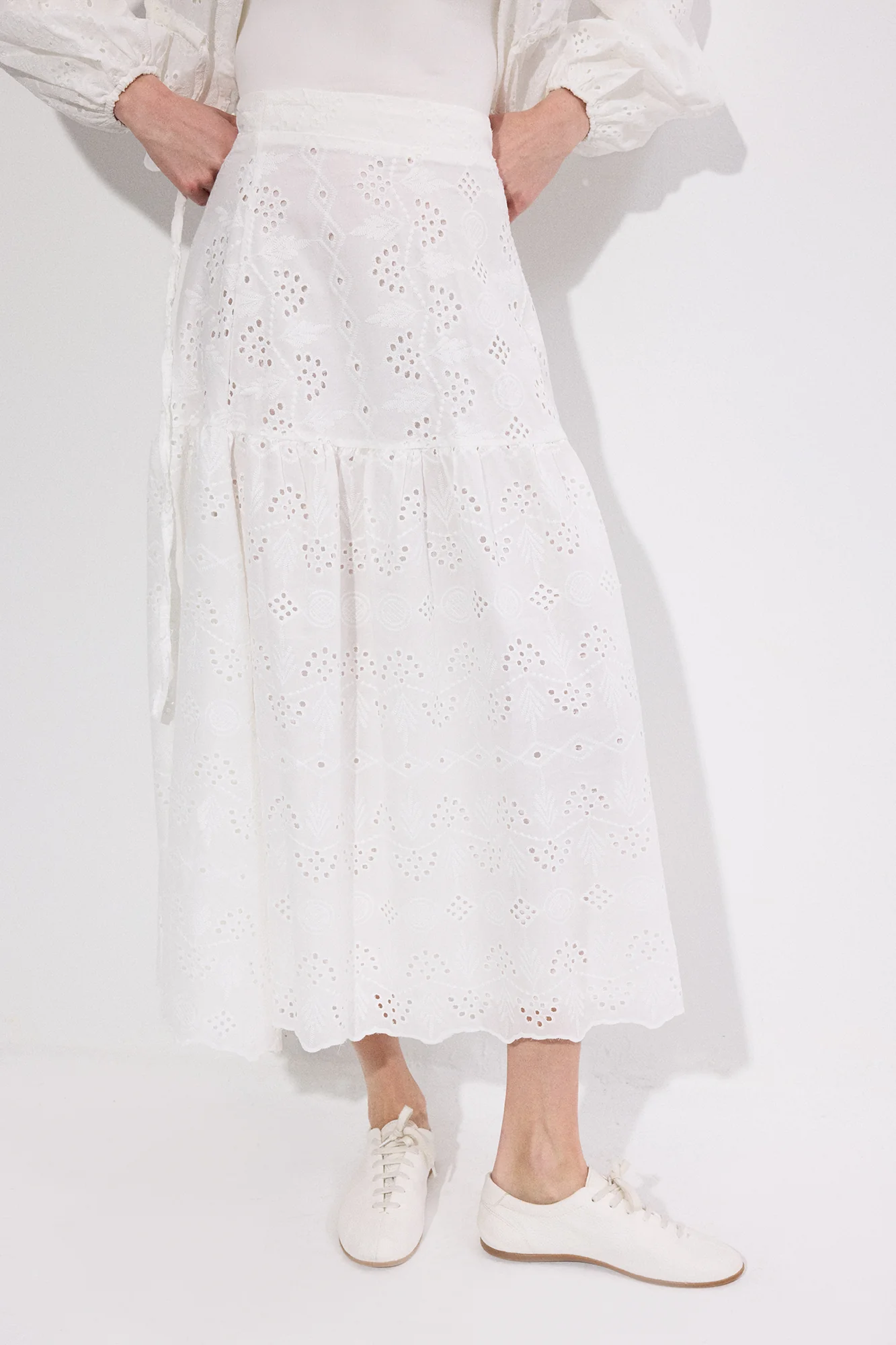 EMBROIDERIED JACKET SKIRT SET - Image 5