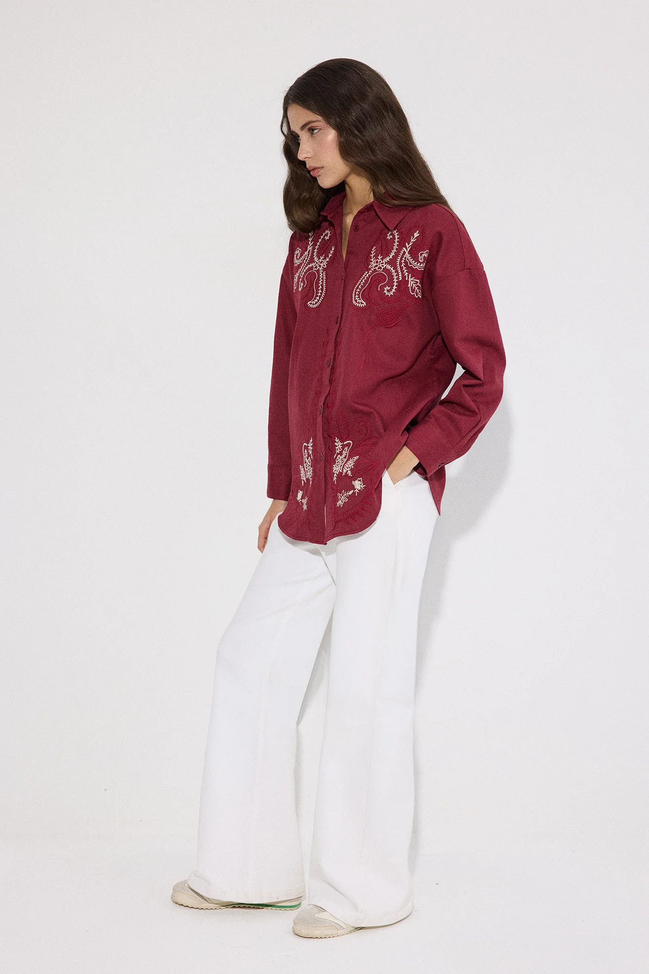 EMBROIDERIED LINEN SHIRT - Image 3