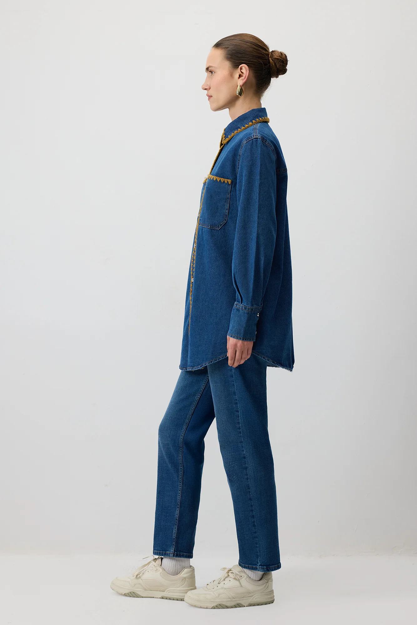 EMBROIDERED DENIM SHIRT - Image 6