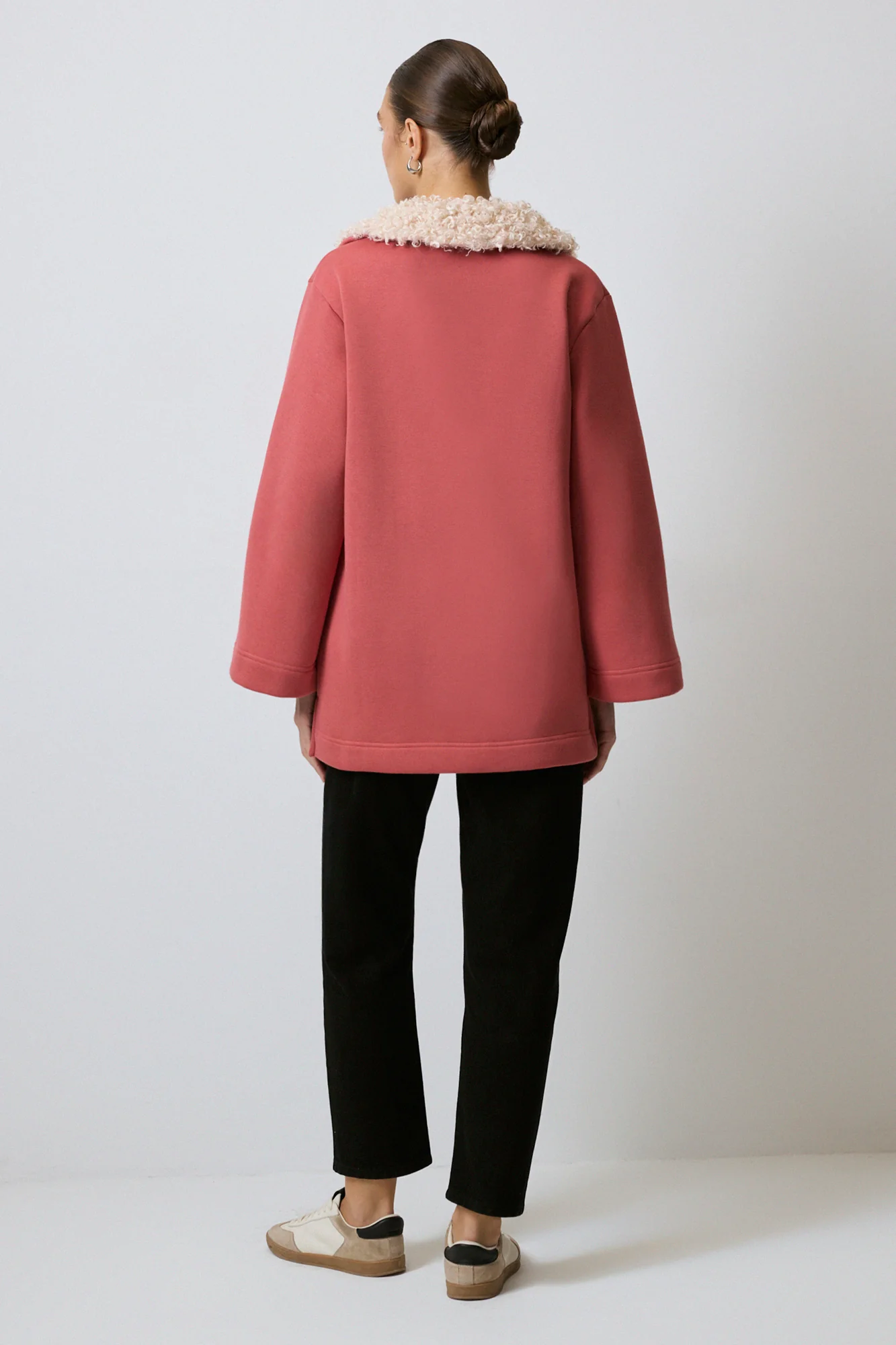 FAUX FUR COLLAR SWEATSHIRT - Image 5