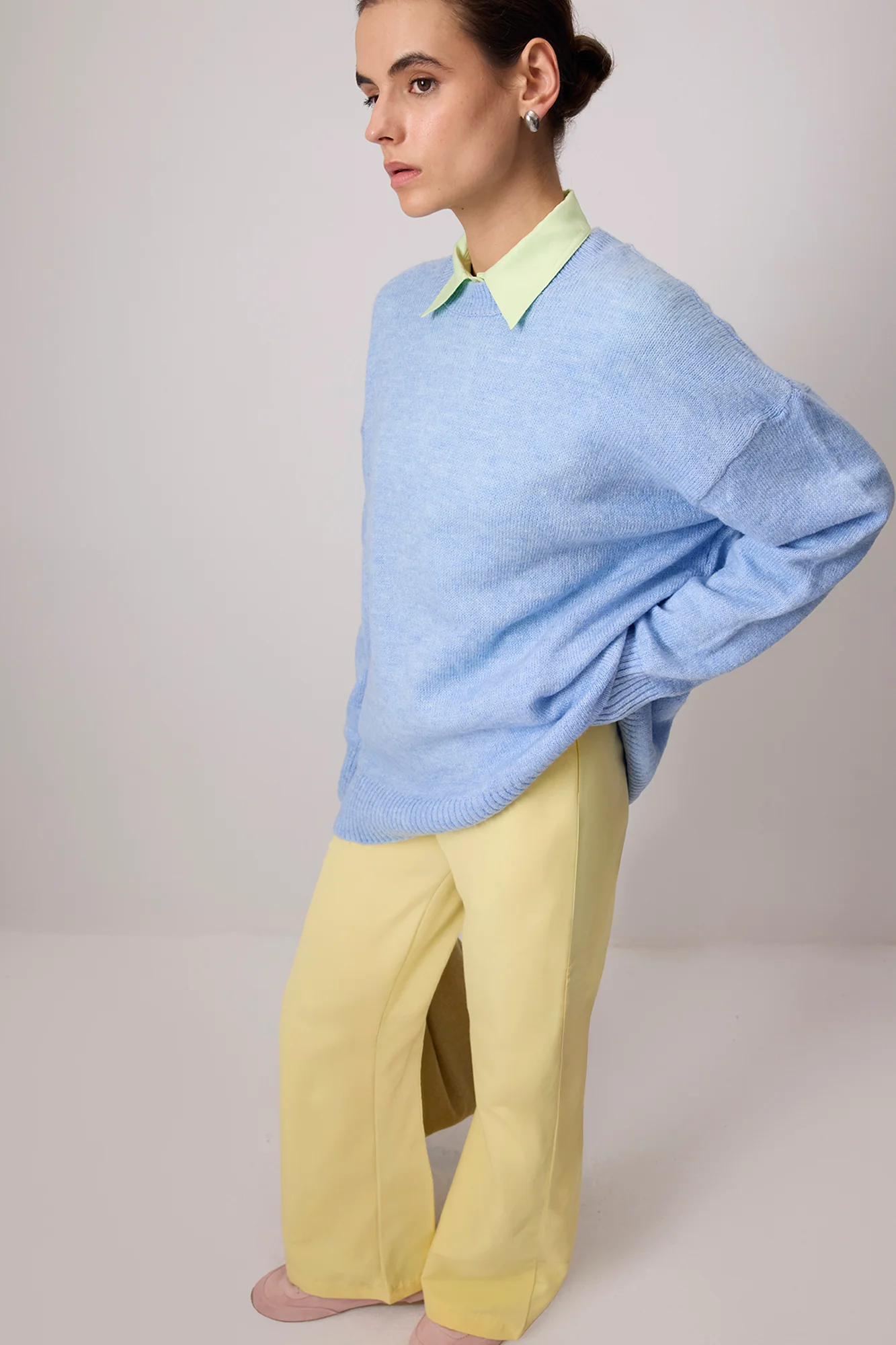 ZIPPERED FLARE TROUSERS - Image 3