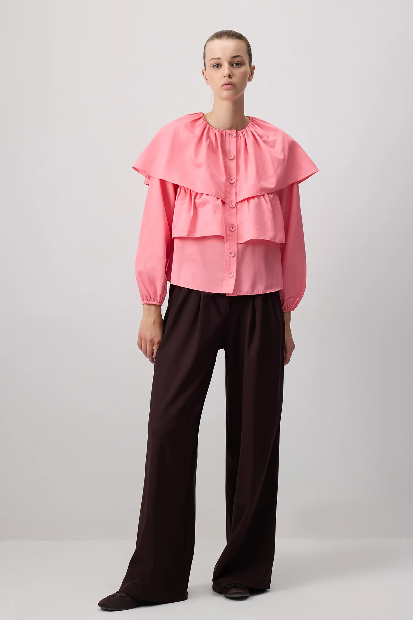 PUFFLED CROP SHIRT - Image 3