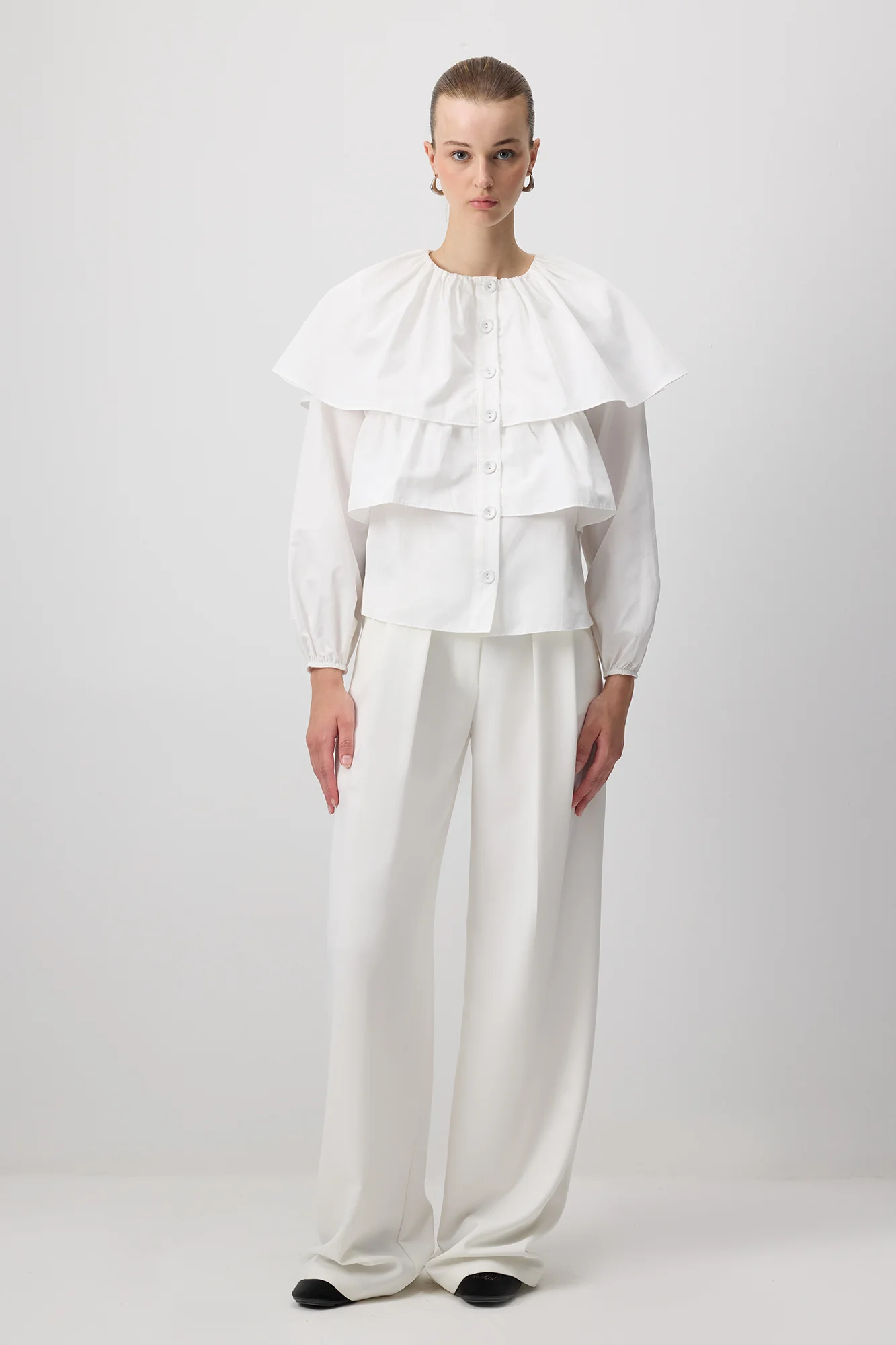 PUFFLED CROP SHIRT - Image 4