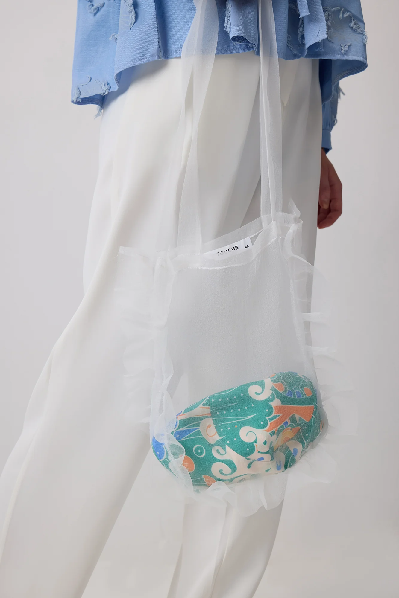 RIFFLED ORGANZA BAG - Image 3