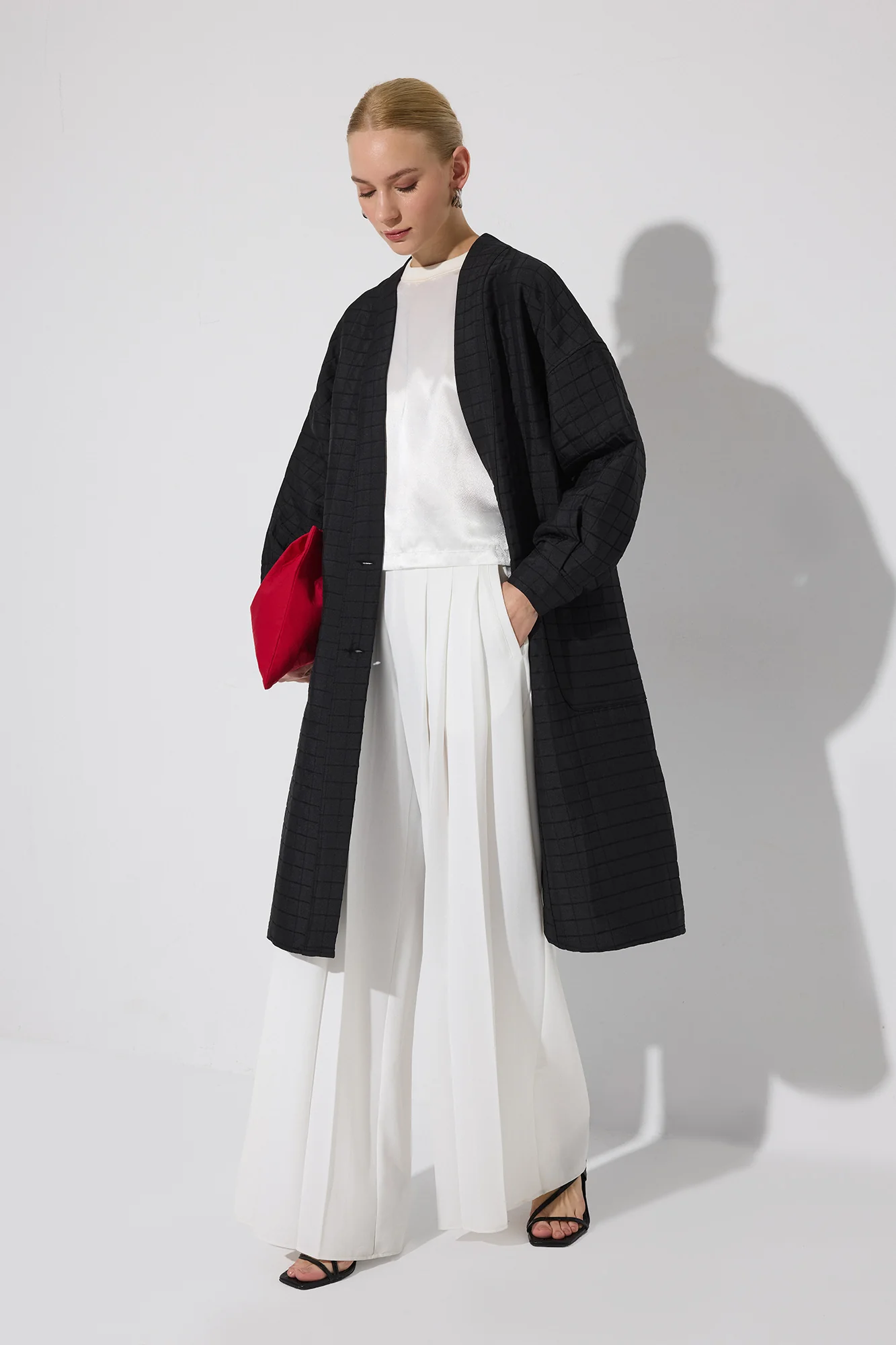 PATTERNED QUILTED KIMONO - Image 4