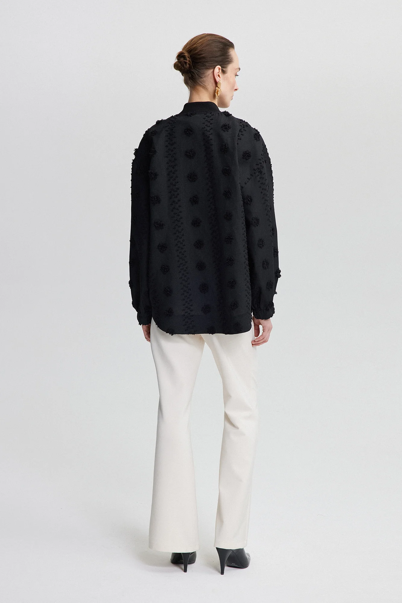FLORAL LACE BOMBER JACKET - Image 4