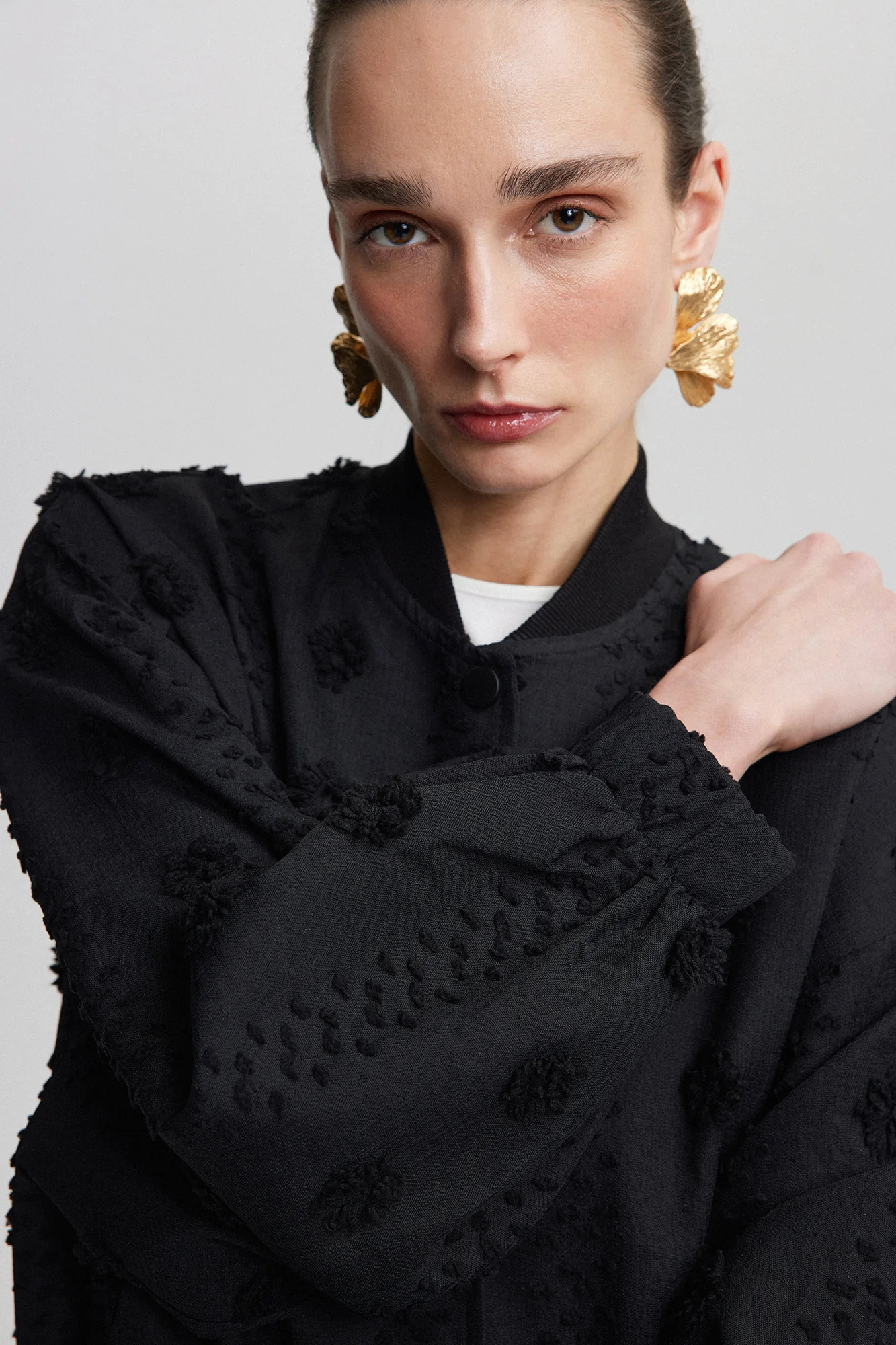 FLORAL LACE BOMBER JACKET - Image 5
