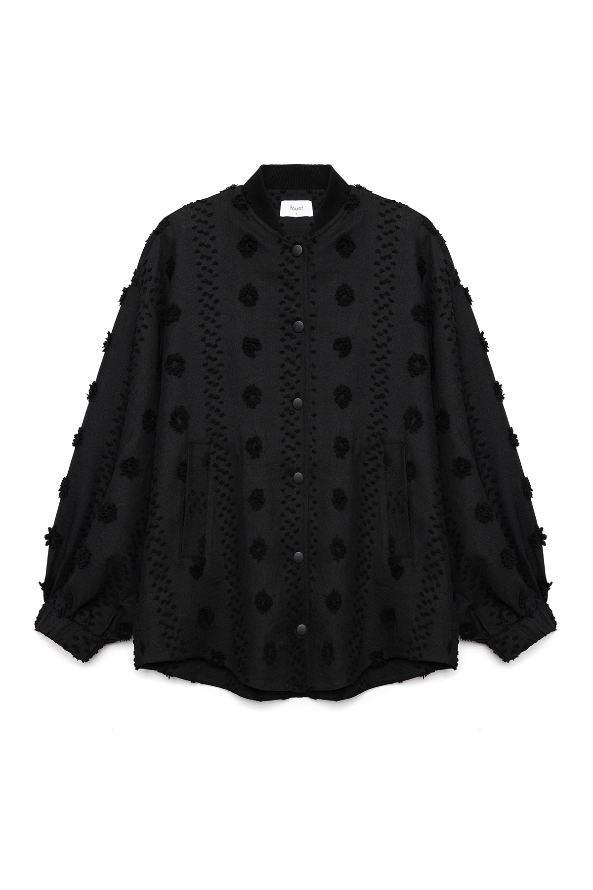 FLORAL LACE BOMBER JACKET - Image 6