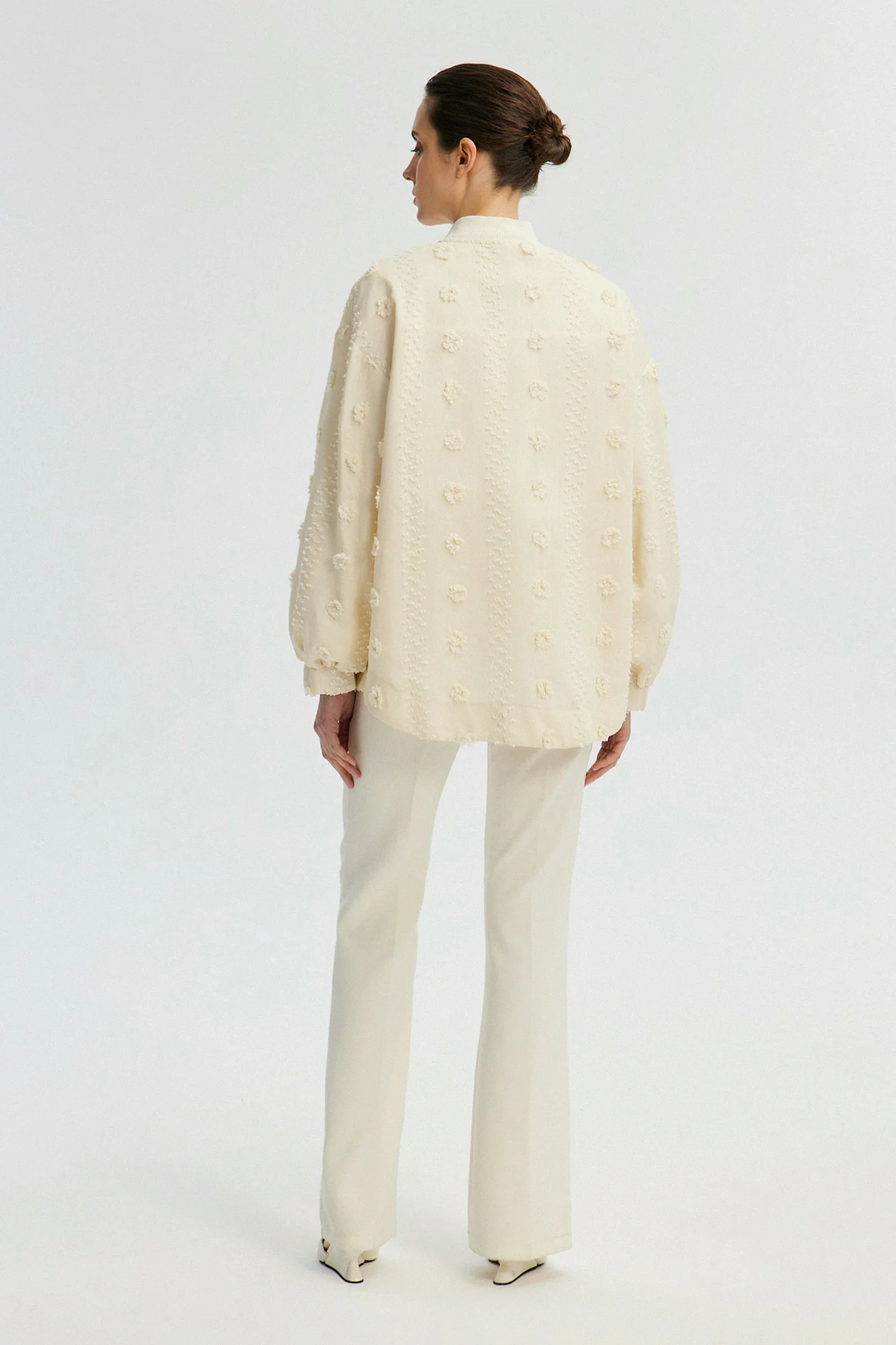 FLORAL LACE BOMBER JACKET - Image 5