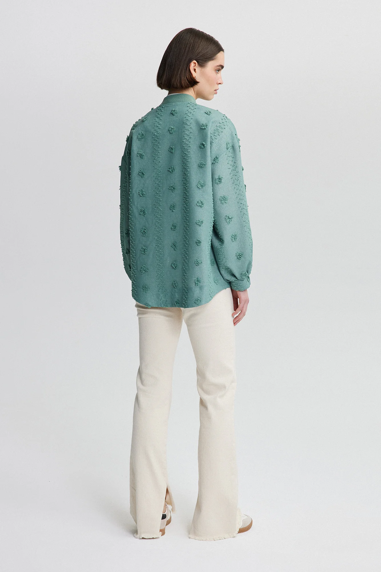 FLORAL LACE BOMBER JACKET - Image 5