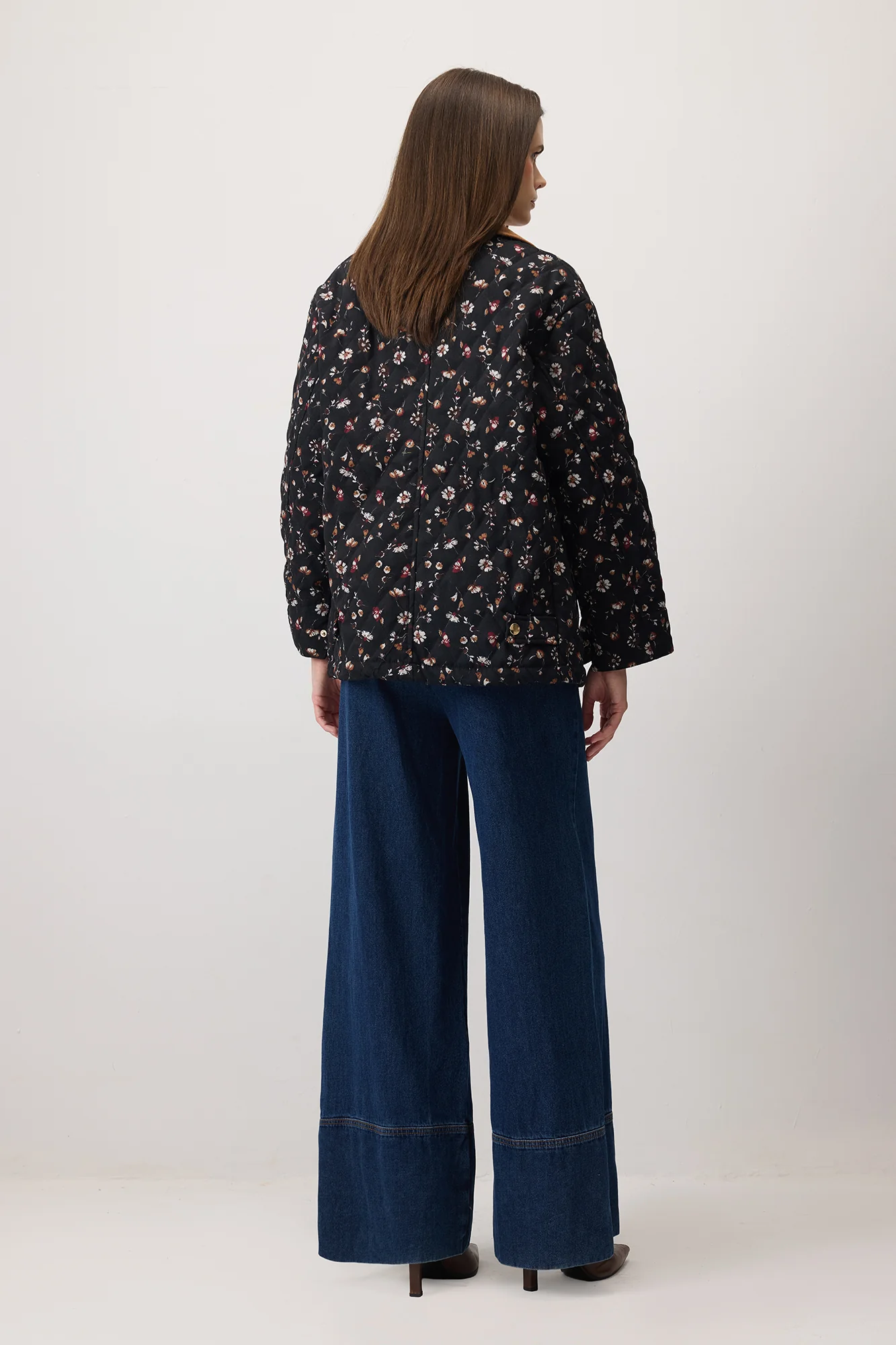 FLORAL PATTERNED GABARDIN JACKET - Image 6