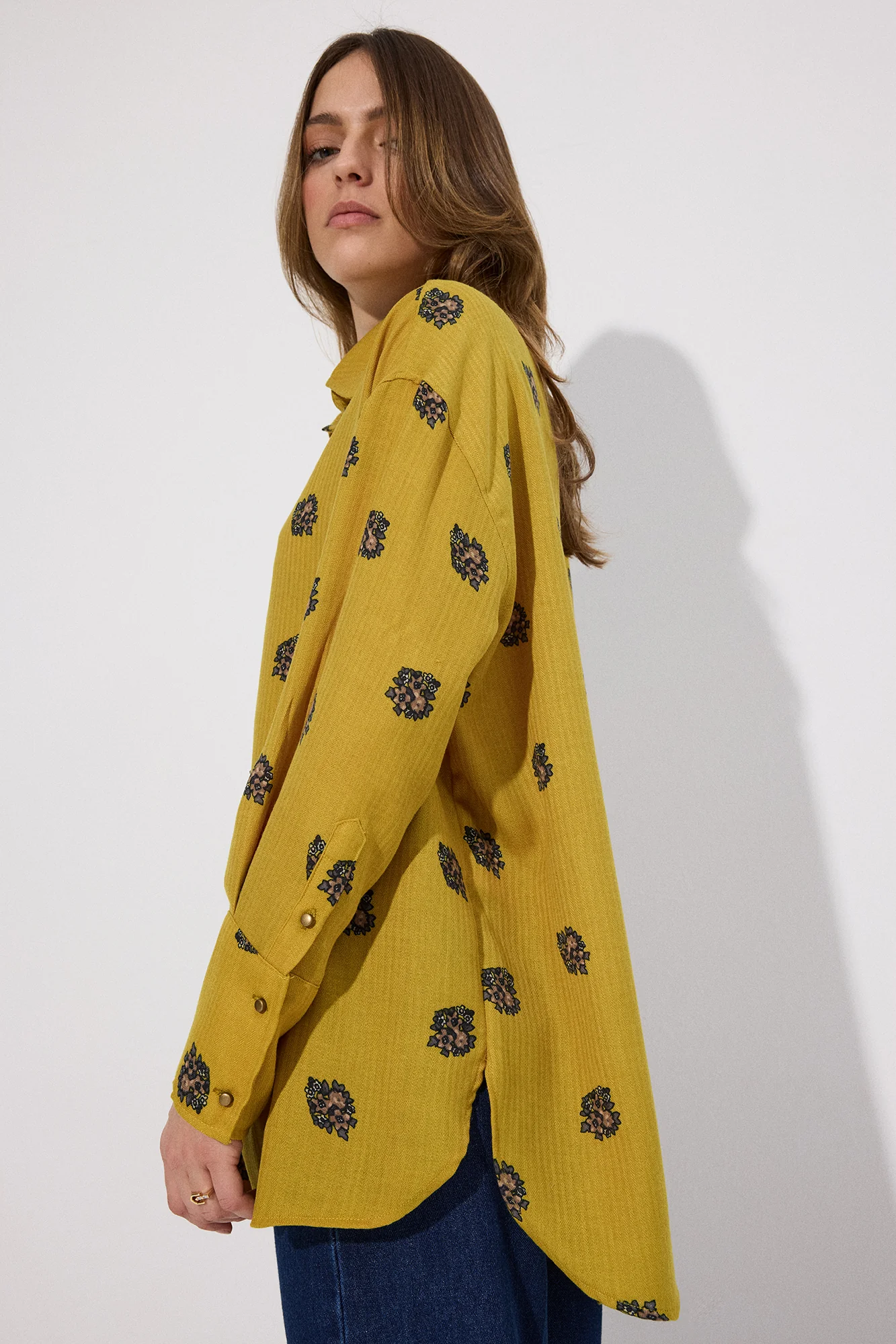FLOWER PATTERNED COTTON SHIRT - Image 3