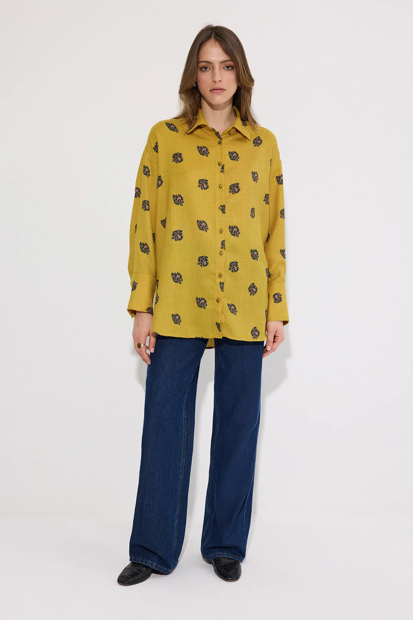 FLOWER PATTERNED COTTON SHIRT - Image 4